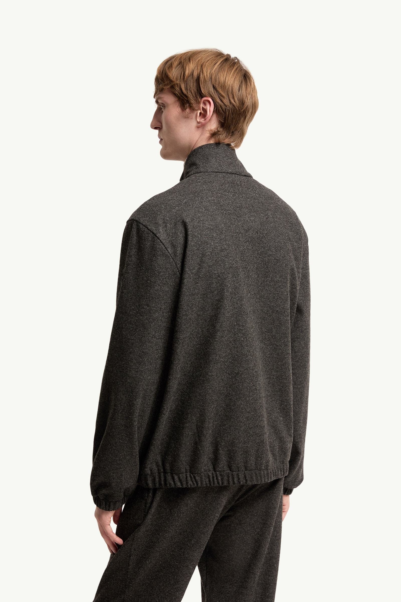 Leather Logo Zip-Up Cardigan - 图片 5