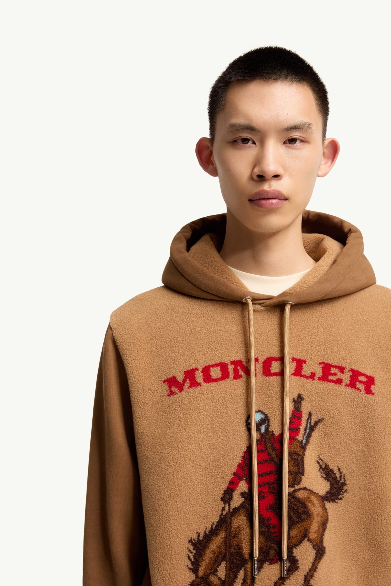 Horse Jacquard Teddy Hoodie - 图片 6