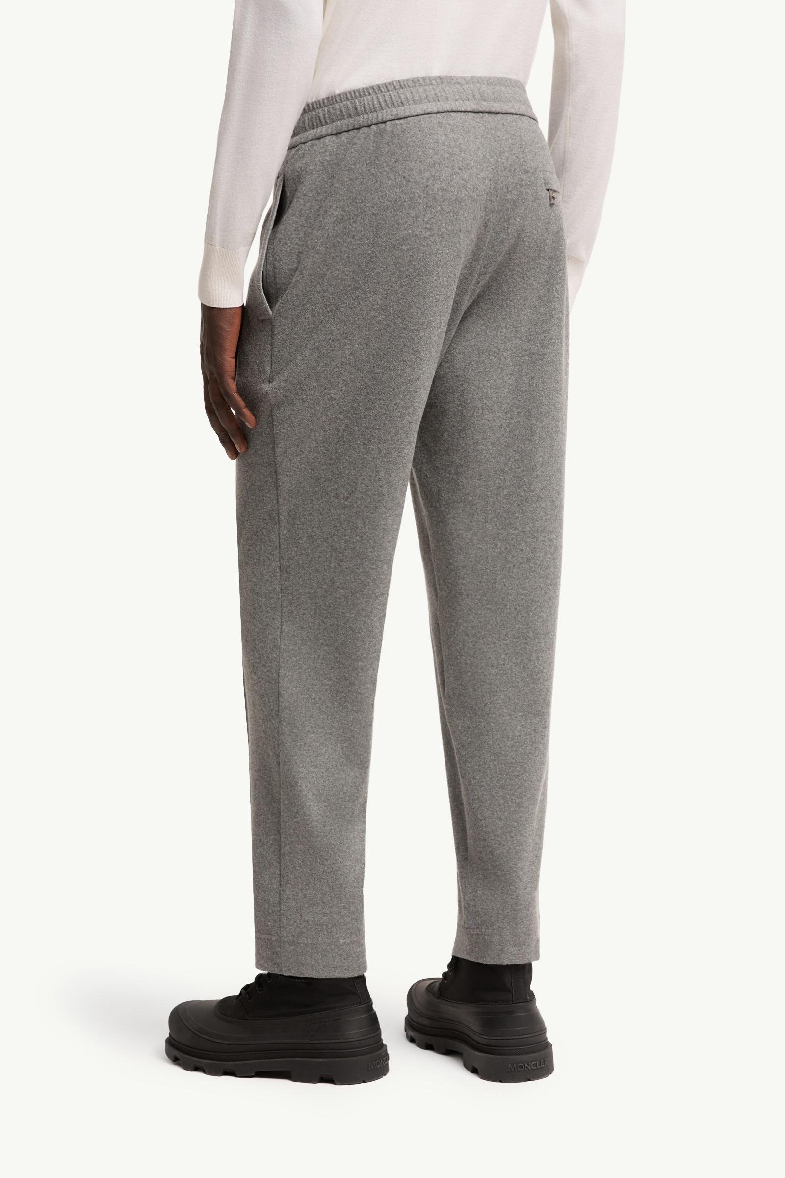 Leather Logo Flannel Trousers - 图片 5