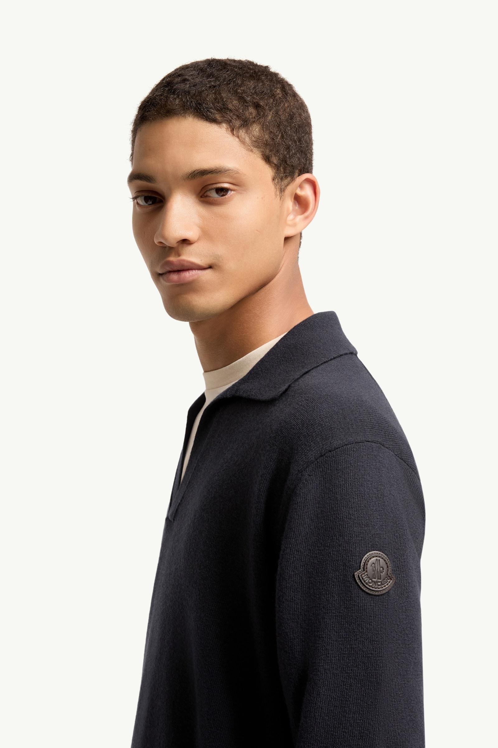 Alternative view of Wool & Cashmere Long Sleeve Polo Shirt