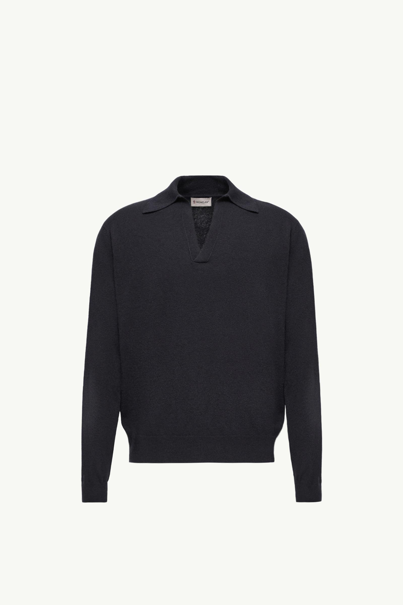 Wool & Cashmere Long Sleeve Polo Shirt - 图片 3