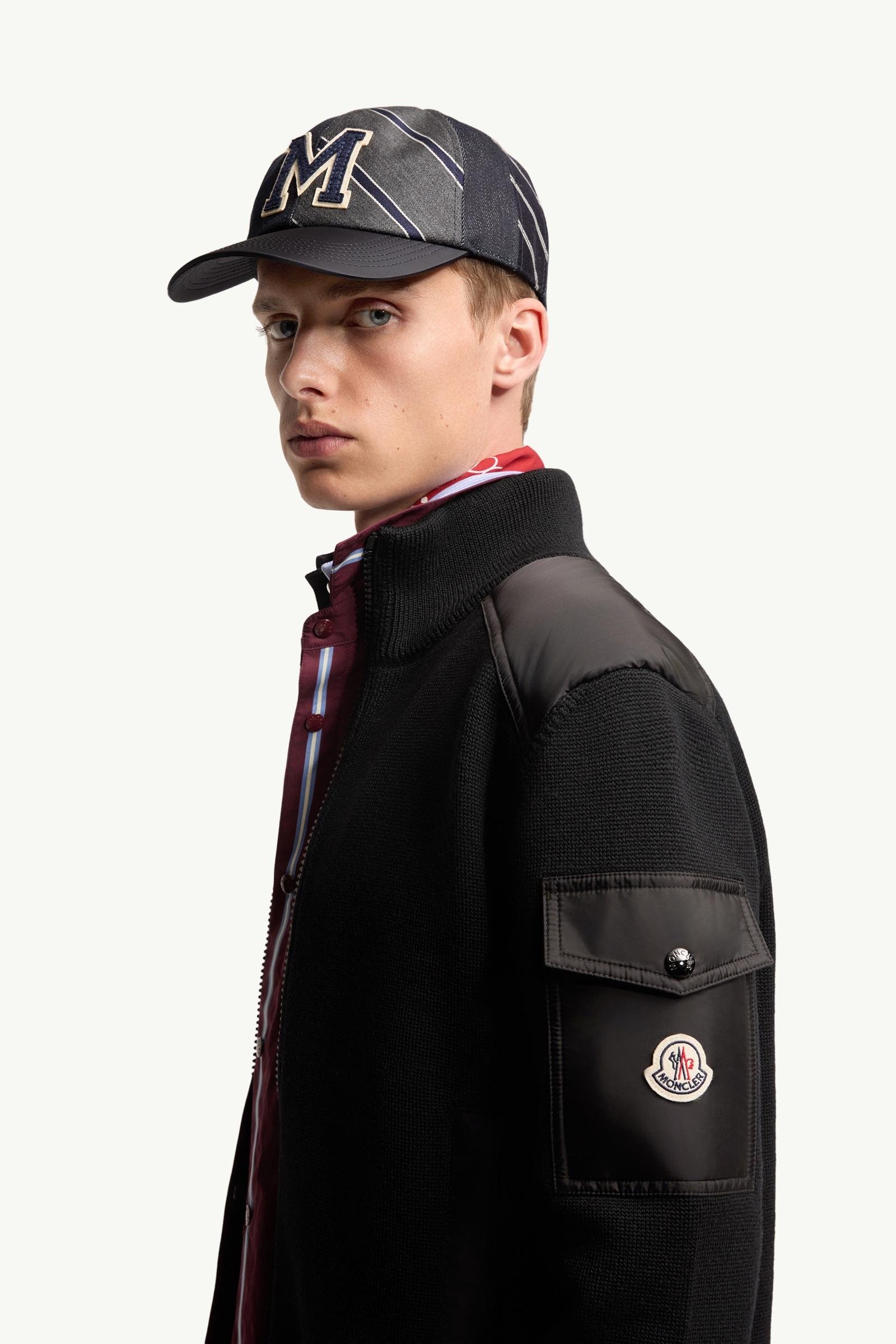 Alternative view of Padded Wool Zip-Up Cardigan