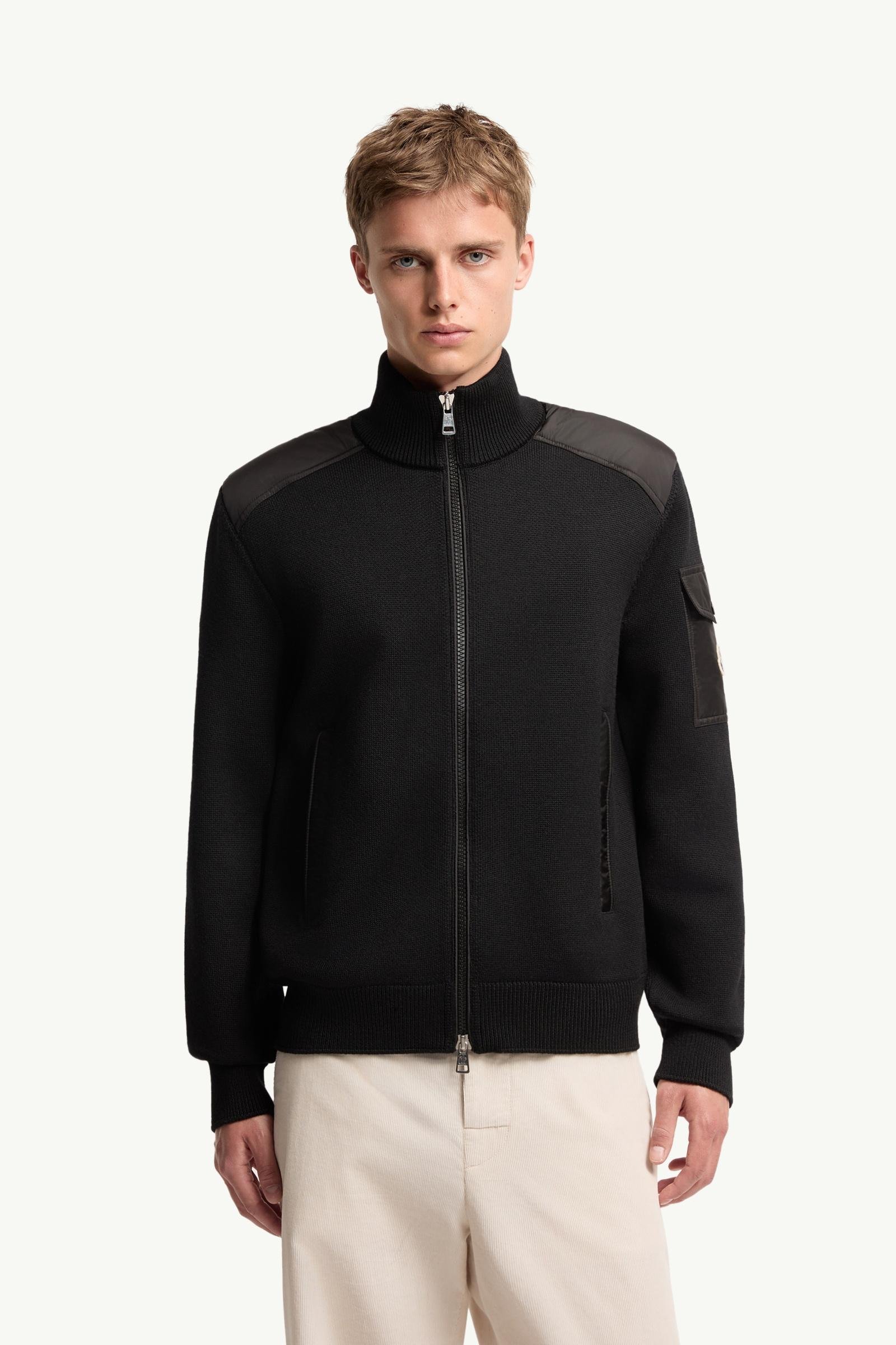 Padded Wool Zip-Up Cardigan - 图片 4
