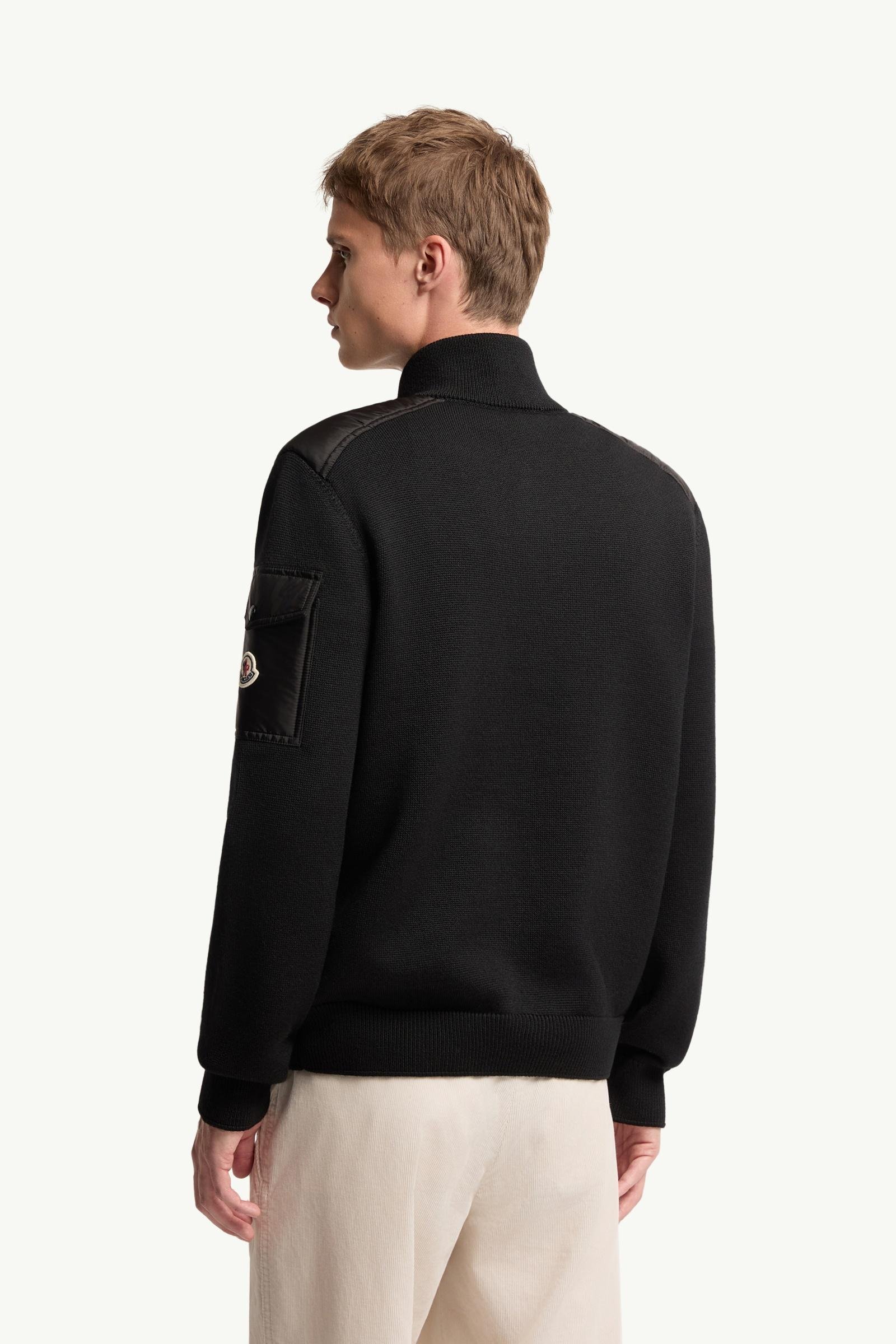 Padded Wool Zip-Up Cardigan - 图片 5