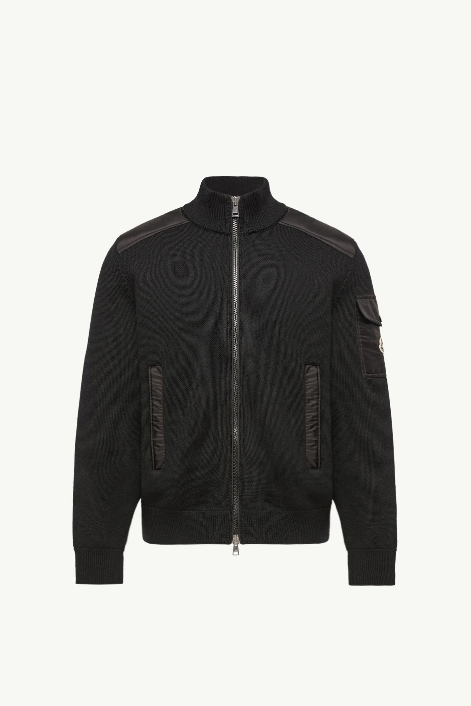 Padded Wool Zip-Up Cardigan - 图片 3