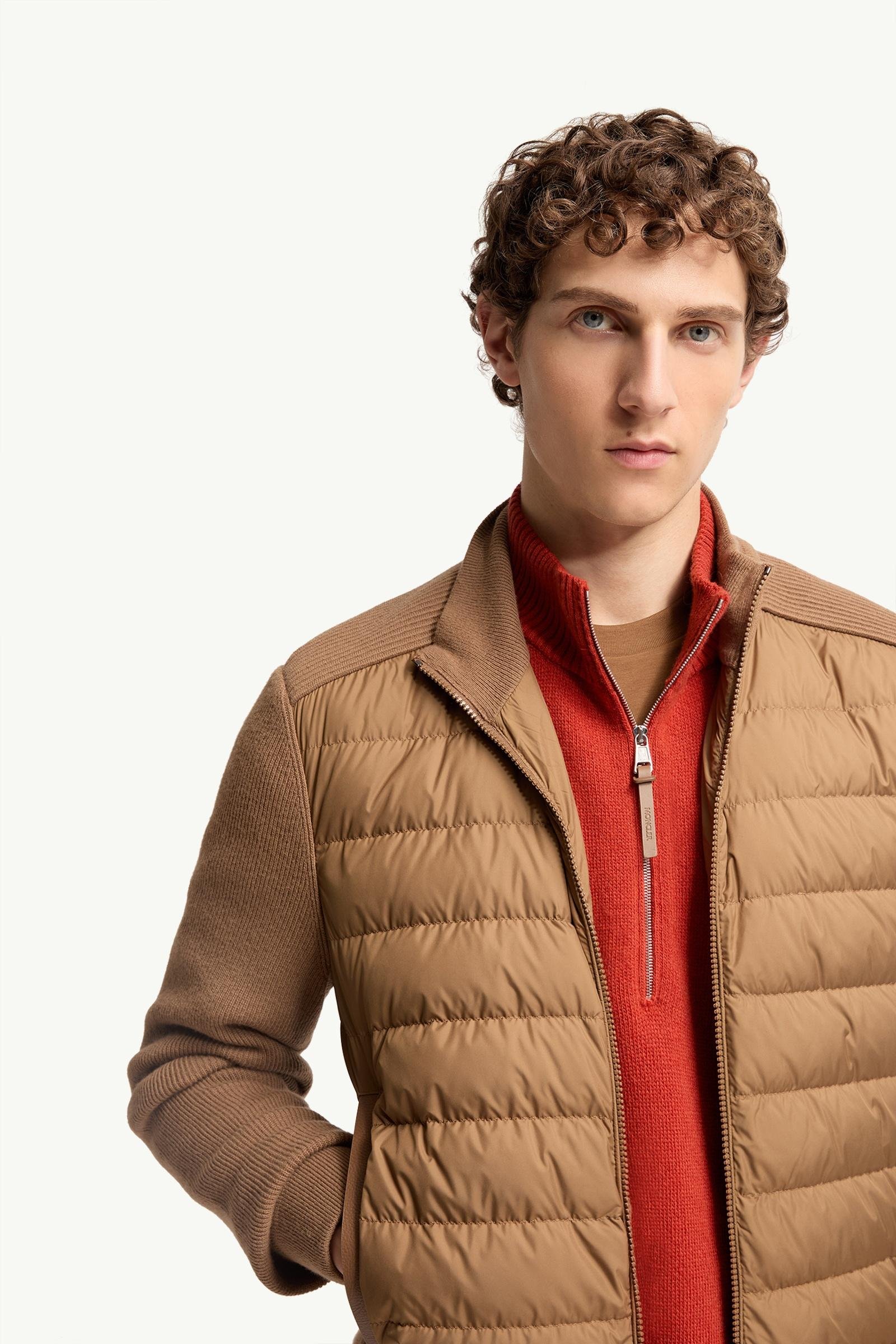 Wool & Cashmere Blend Padded Zip-Up Cardigan - 图片 6