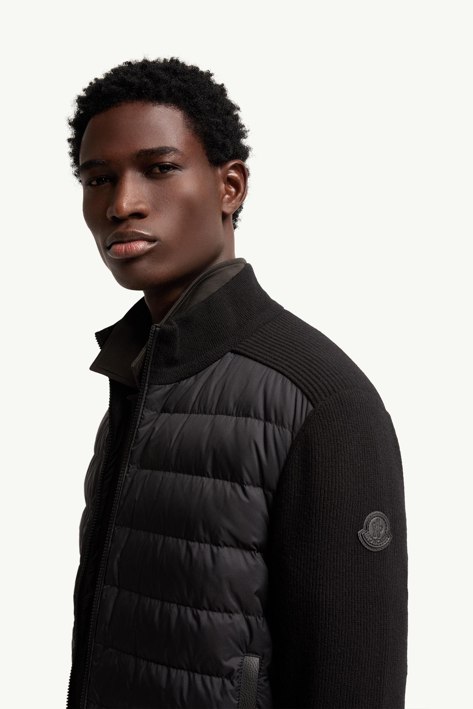 Alternative view of Wool & Cashmere Blend Padded Zip-Up Cardigan