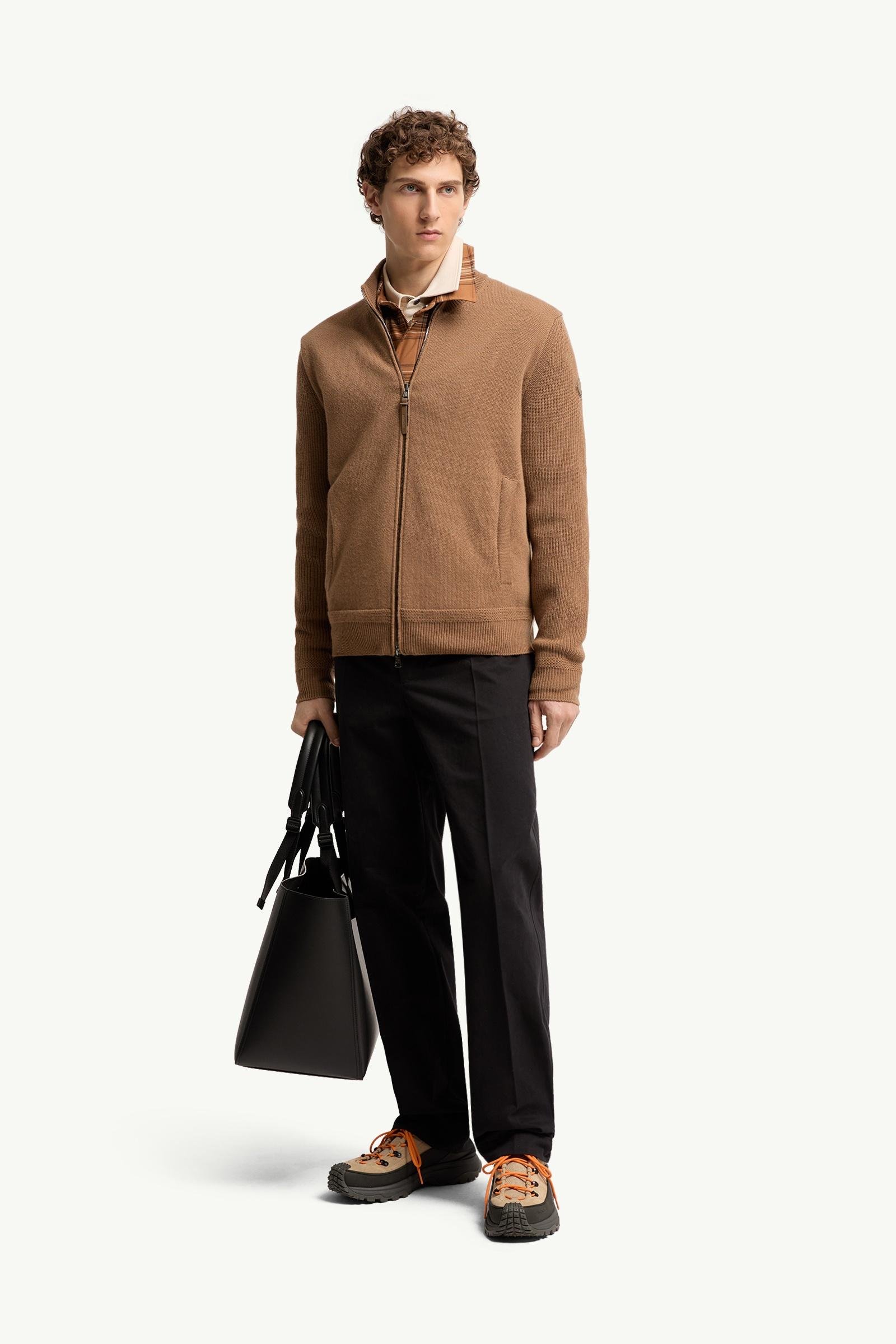 Wool & Cashmere Zip-Up Cardigan