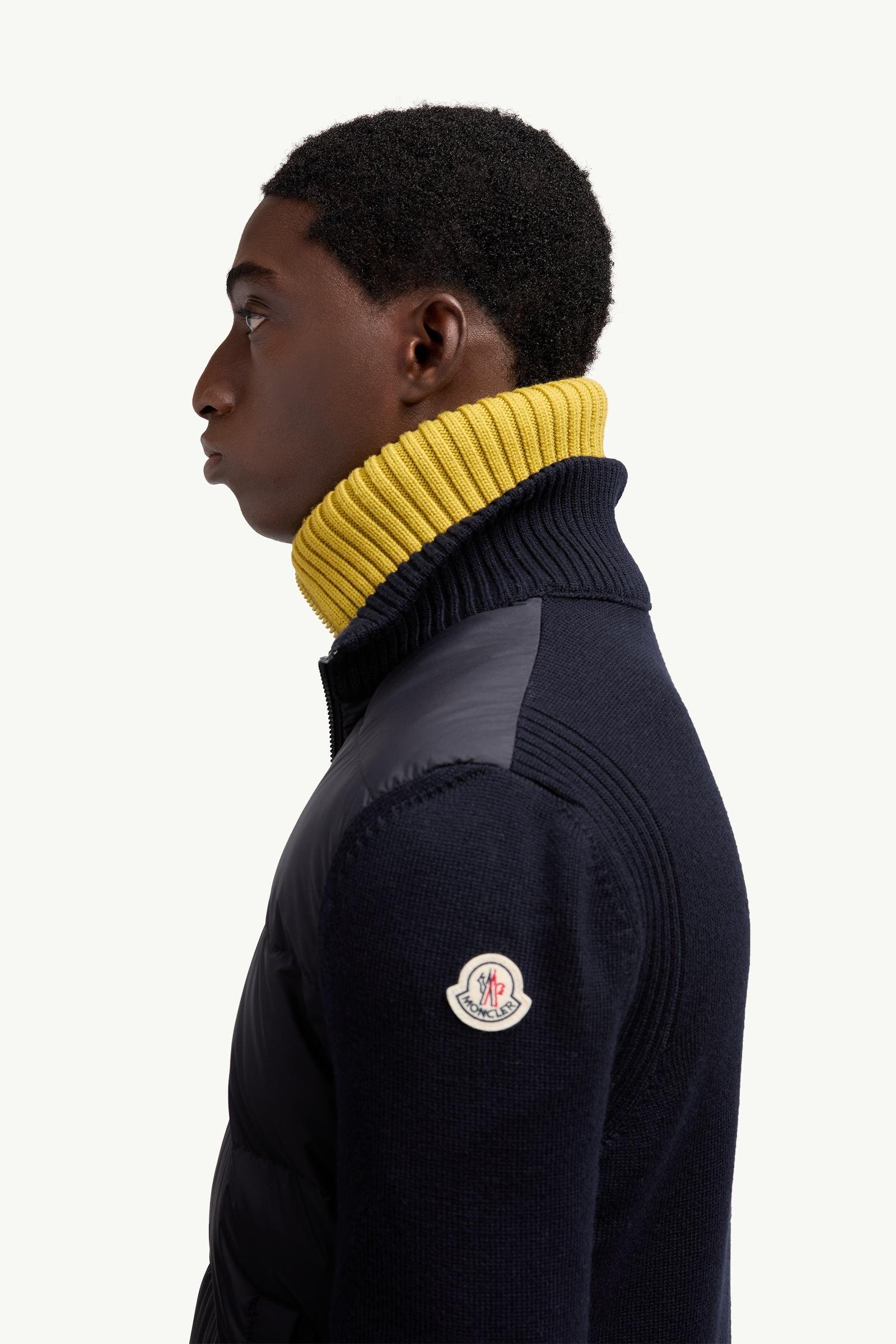 Alternative view of Padded Wool Zip-Up Cardigan