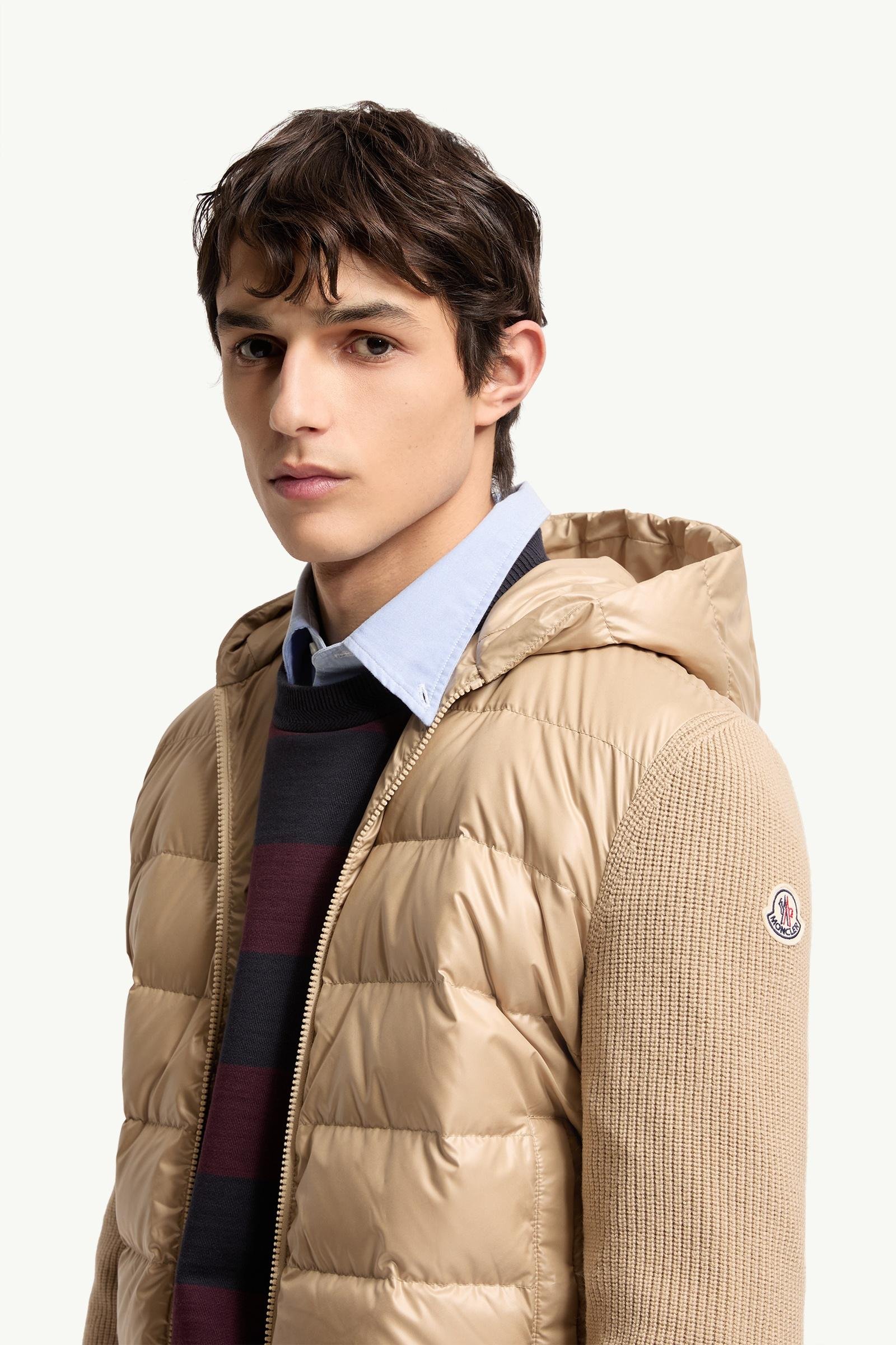 Alternative view of Padded Wool Zip-Up Hoodie