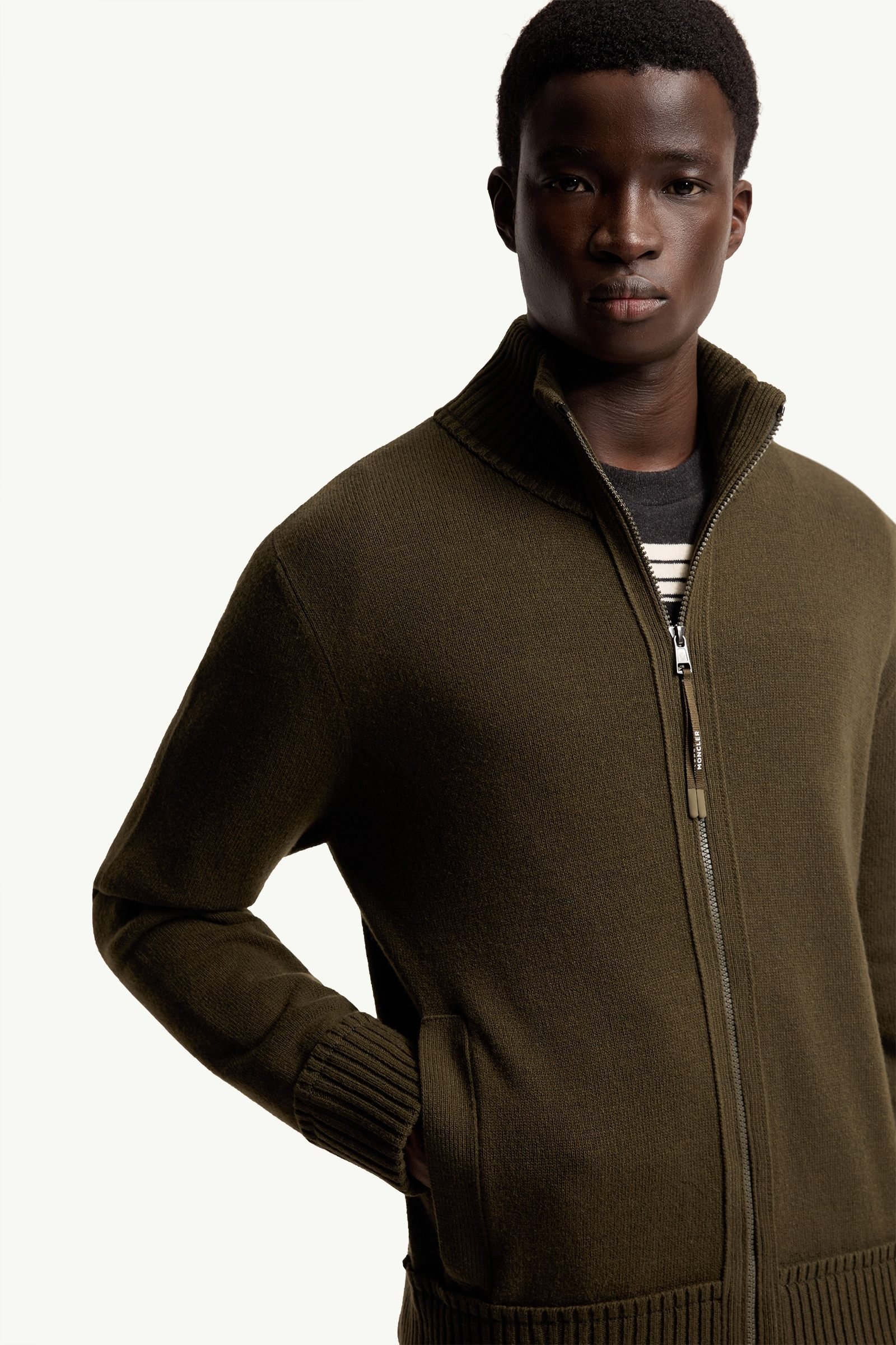 Cashmere & Wool Zip-Up Cardigan - 图片 6