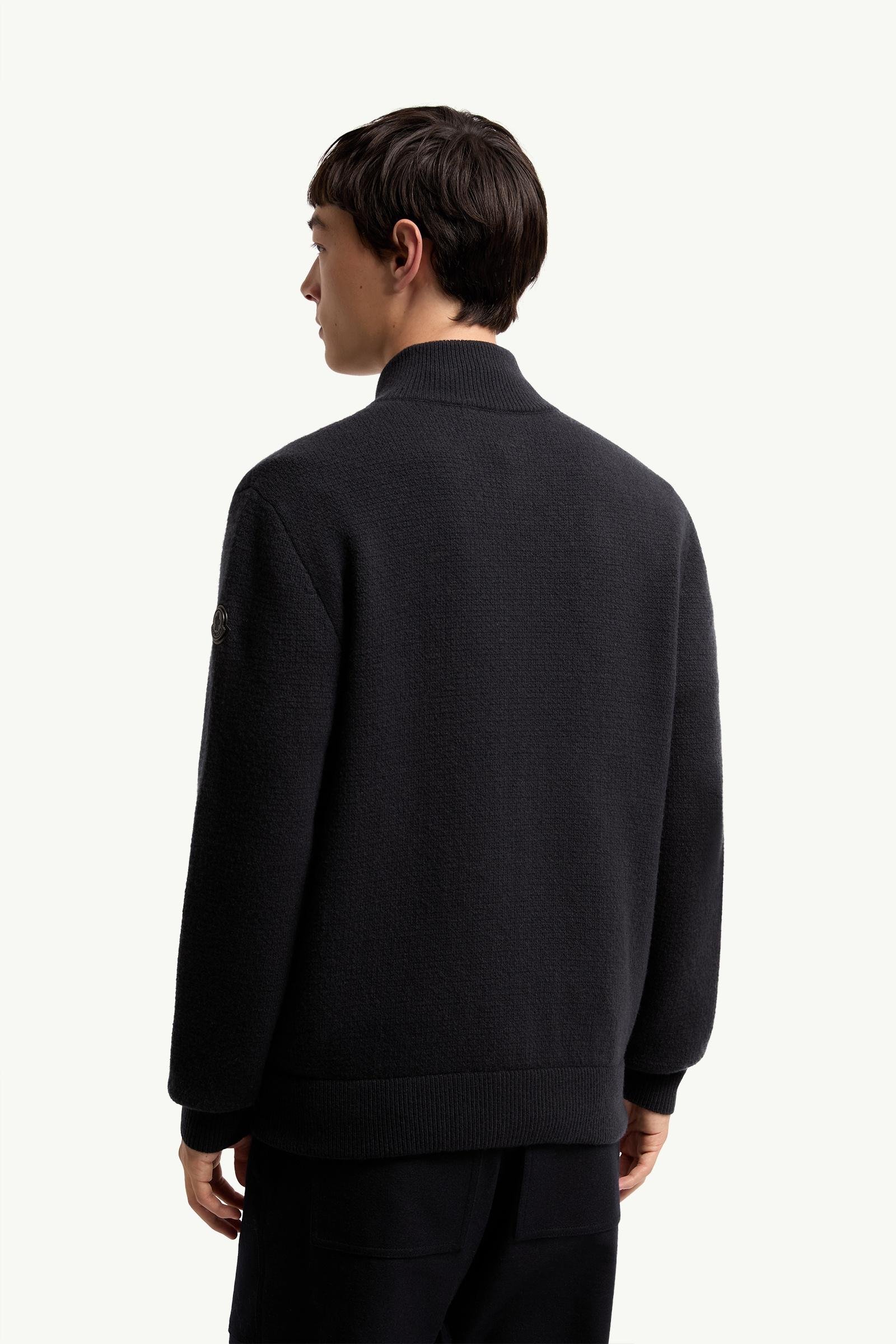 Wool & Cashmere Blend Zip-Up Cardigan - 图片 5