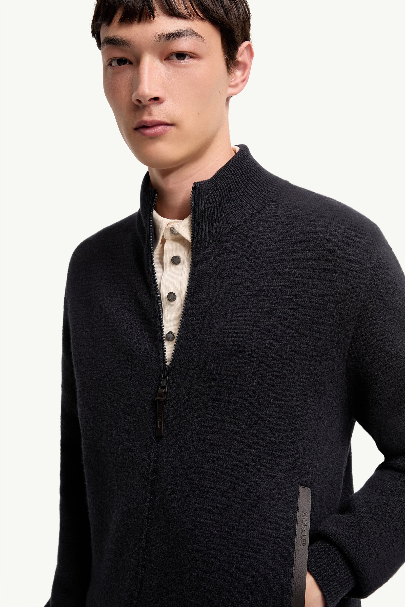 Wool & Cashmere Blend Zip-Up Cardigan - 图片 6