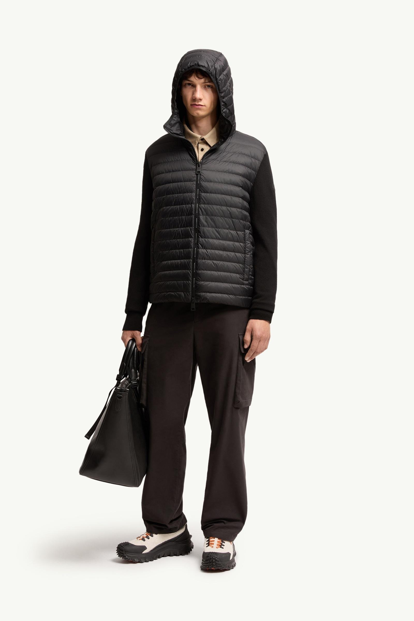 Padded Cashmere Blend Cardigan