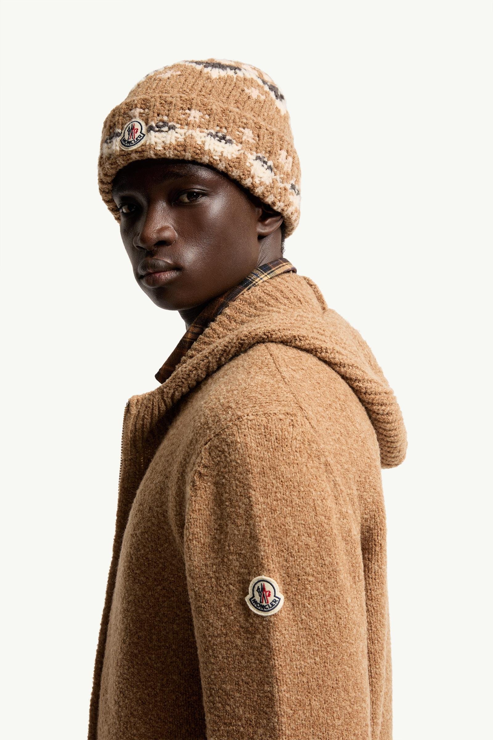 Alternative view of Bouclé Wool Blend Zip-up Hoodie