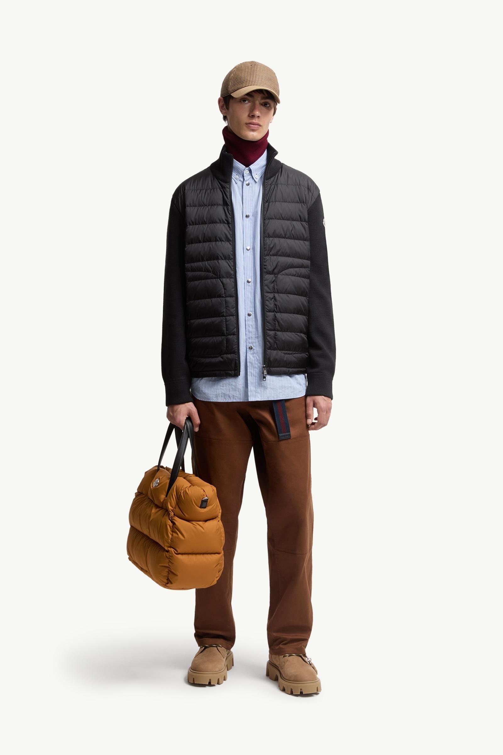 Padded Zip-Up Cardigan