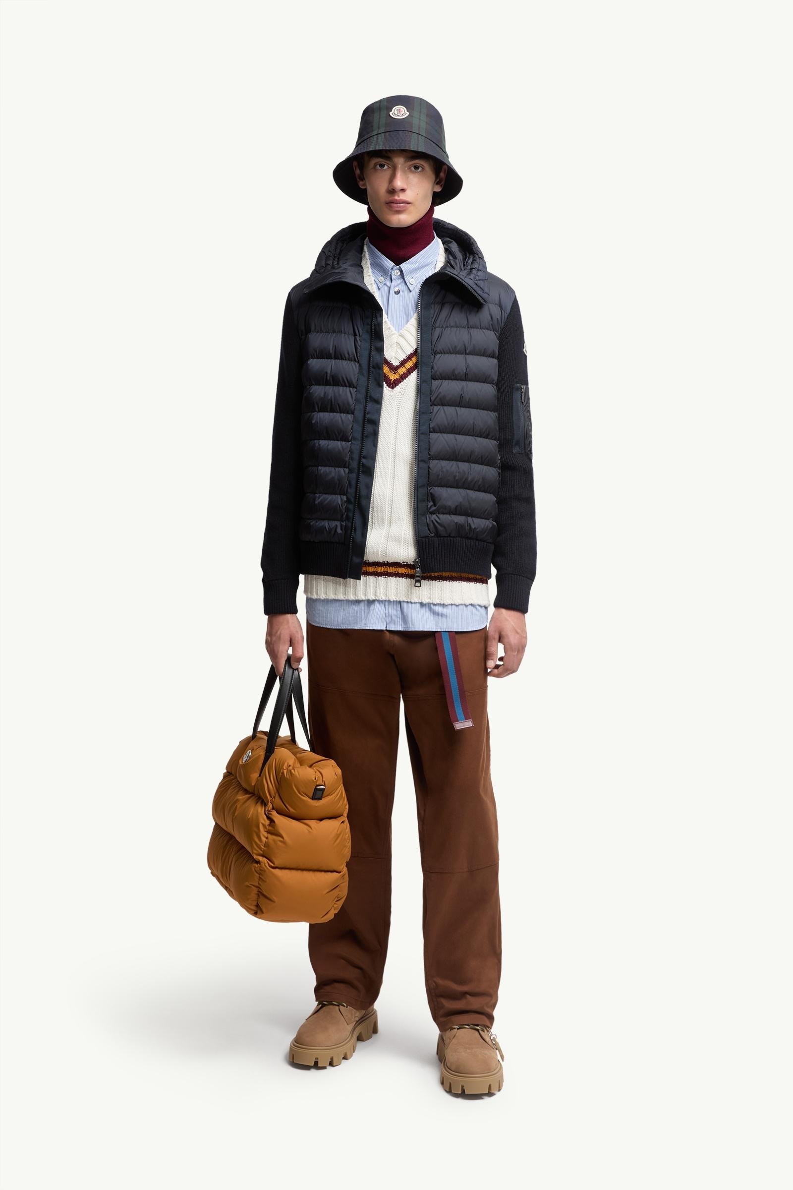 Padded Zip-Up Cardigan