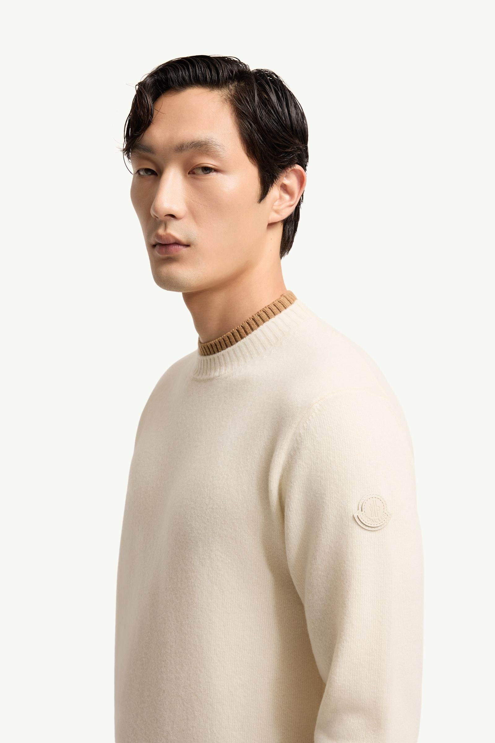 Alternative view of Leather Logo Wool & Cashmere Blend Jumper