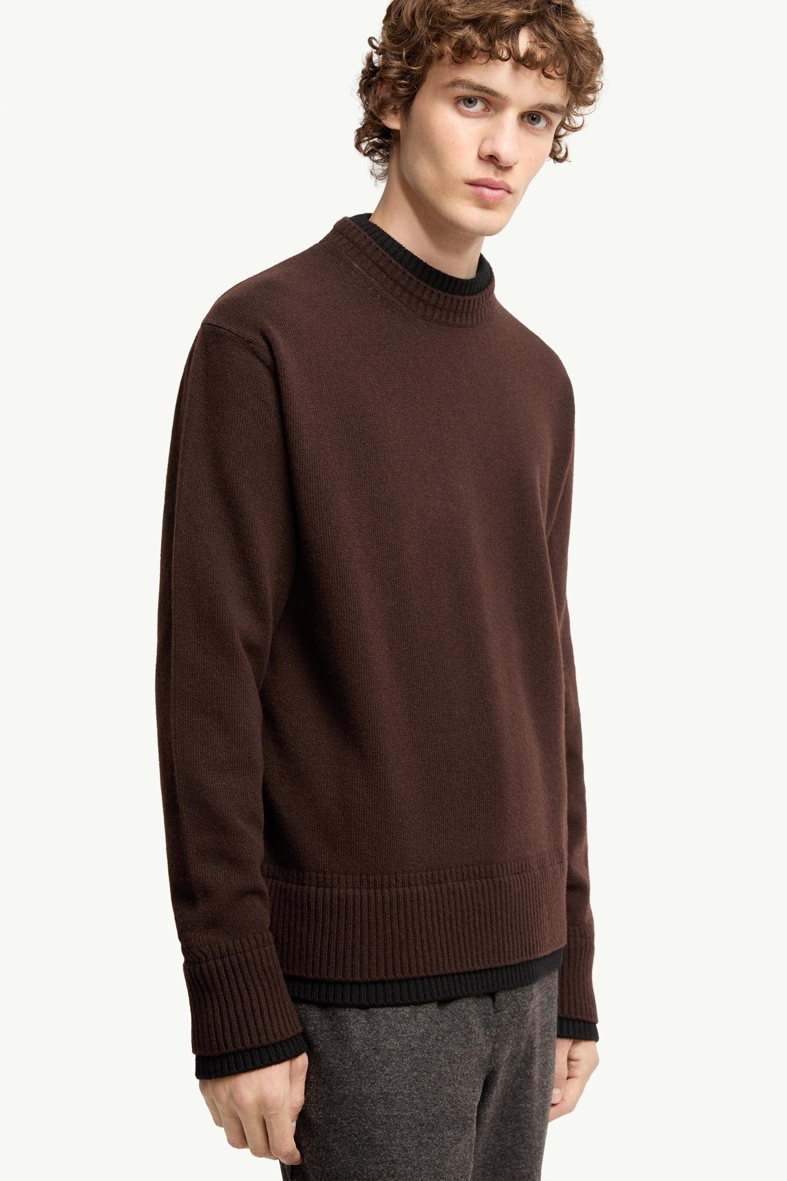 Leather Logo Wool & Cashmere Blend Jumper - 图片 6