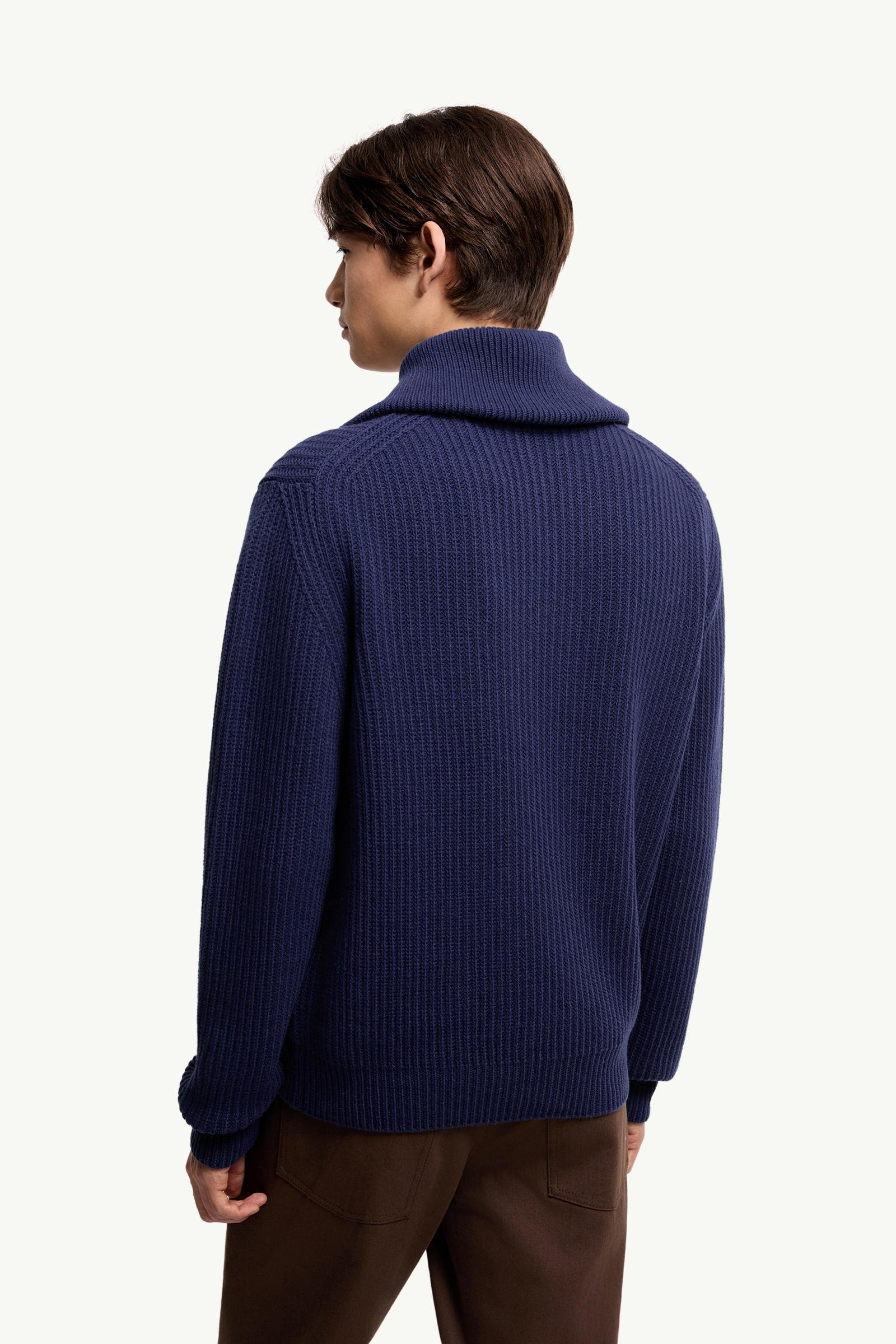 Logo Rib Wool Turtleneck - 图片 5