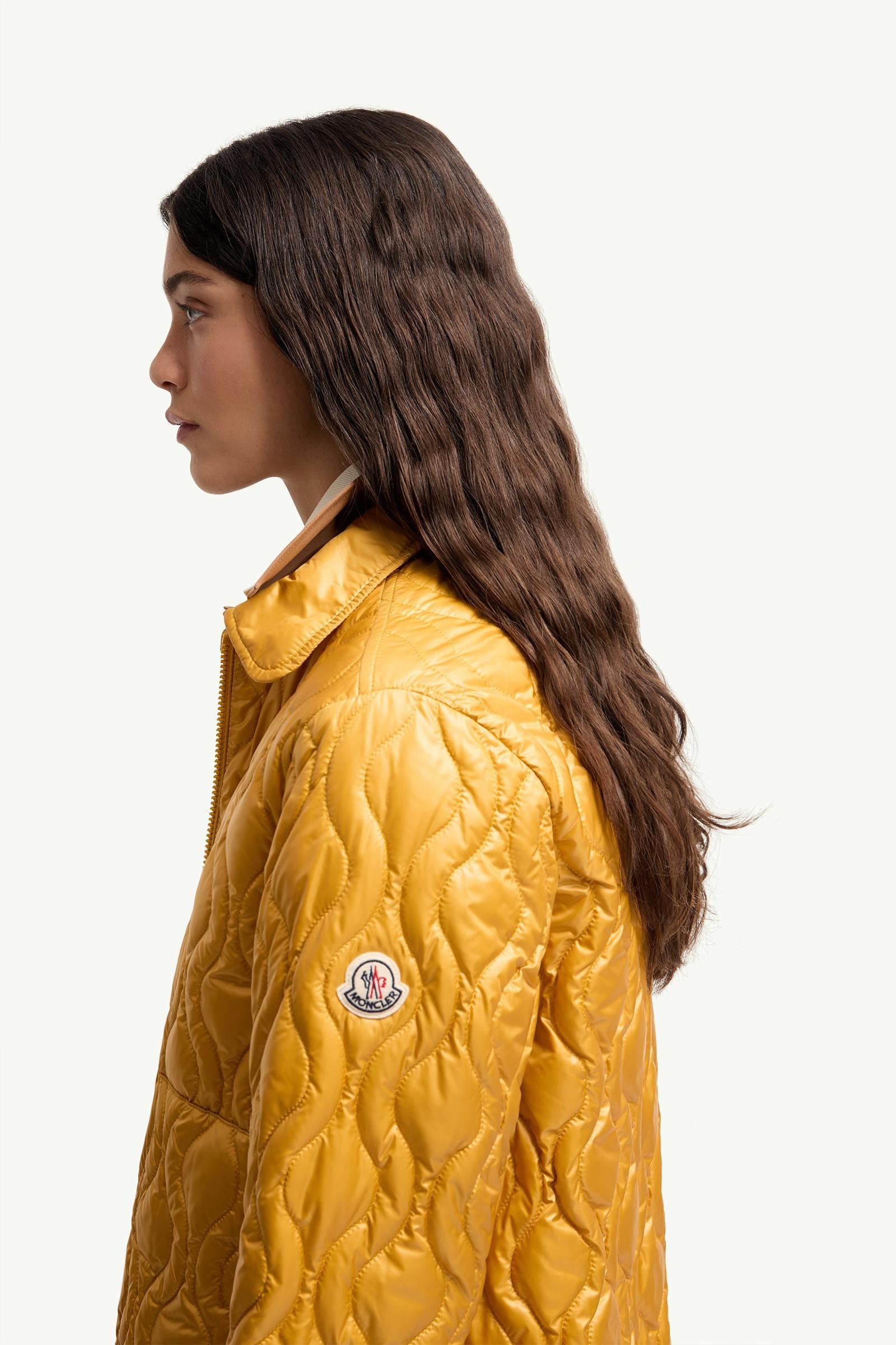 Alternative view of Balette Geometric Quilted Mid-Length Down Jacket