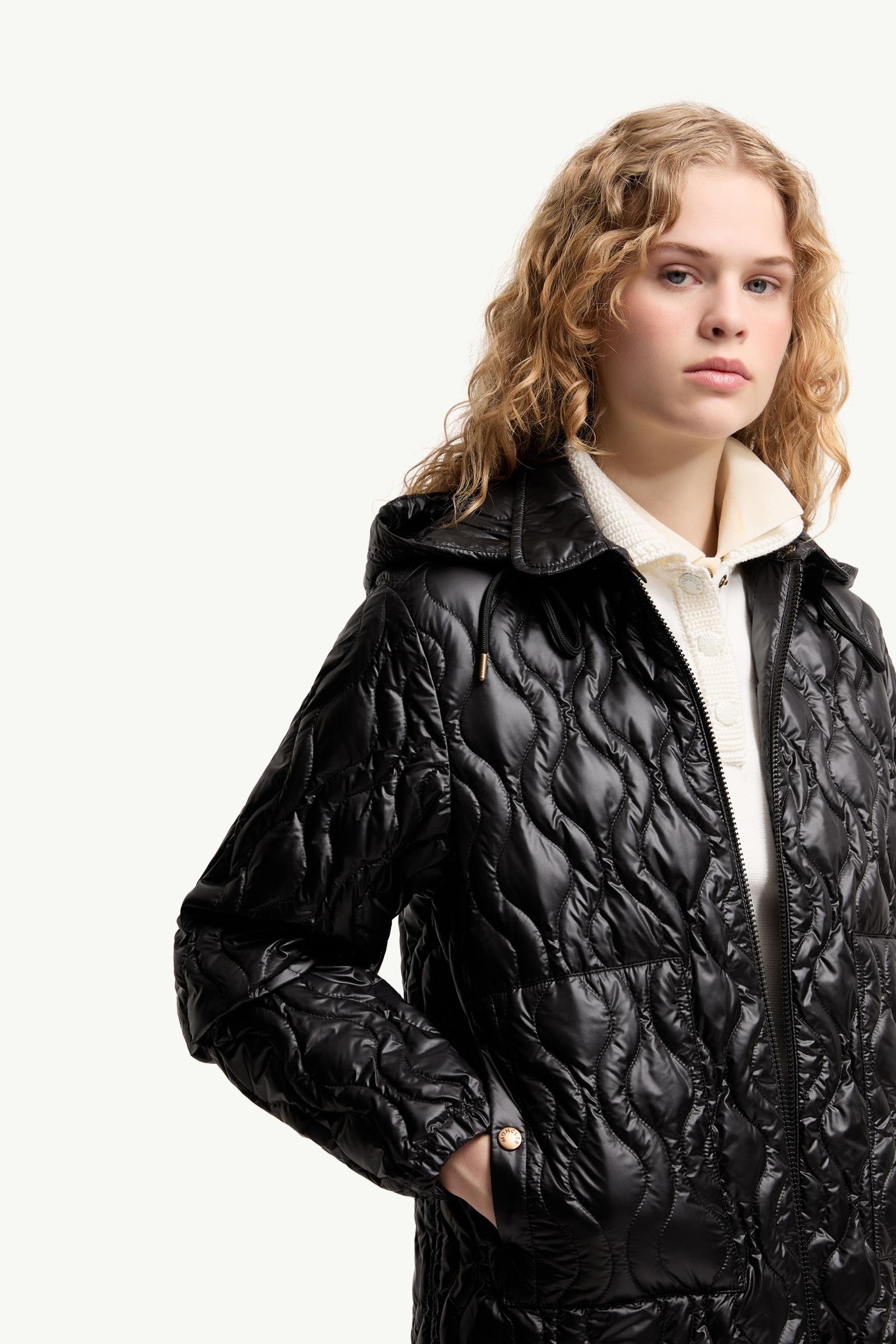 Balette Geometric Quilted Mid-Length Down Jacket - 图片 6