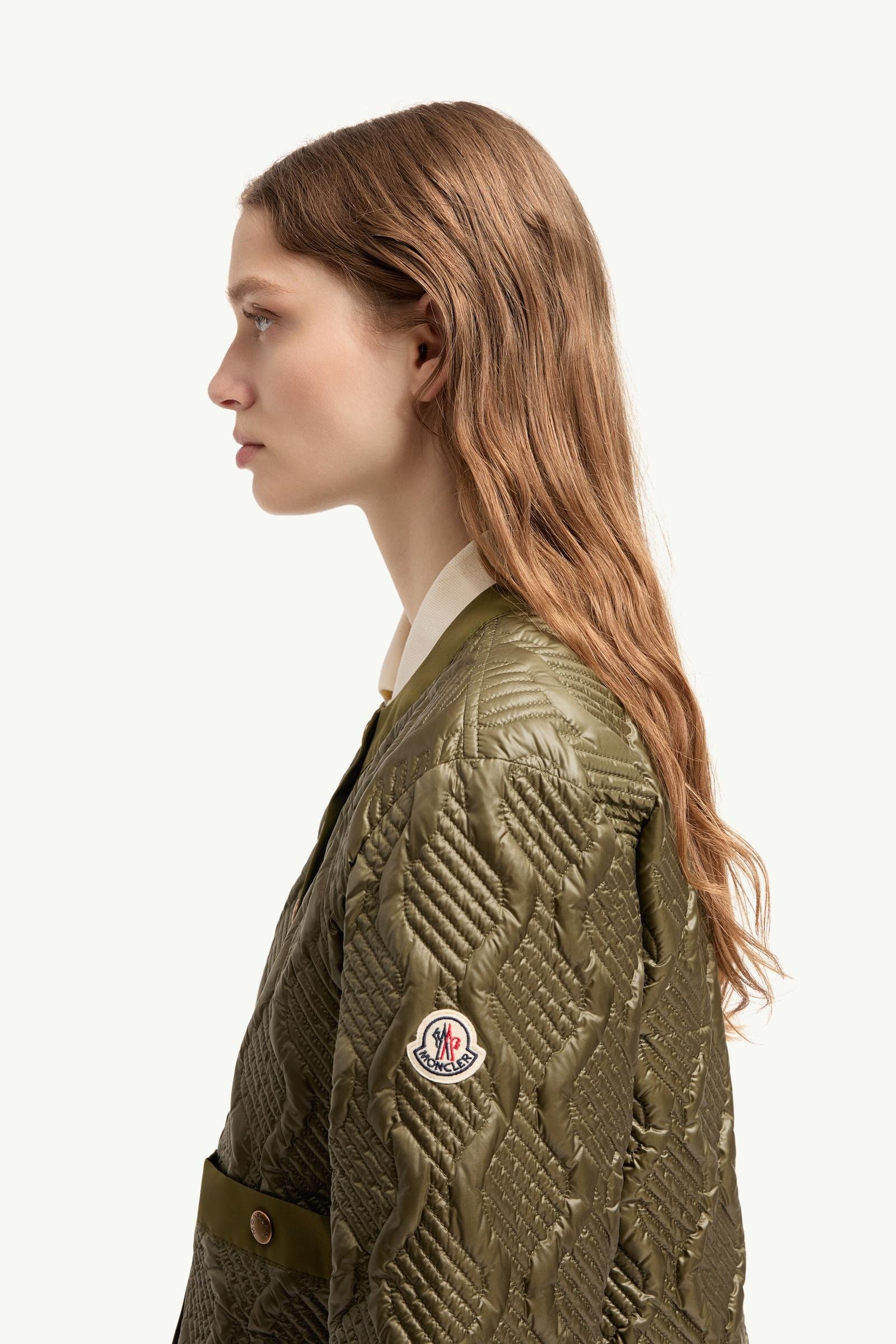 Alternative view of Libellule Geometric Quilted Short Down Jacket