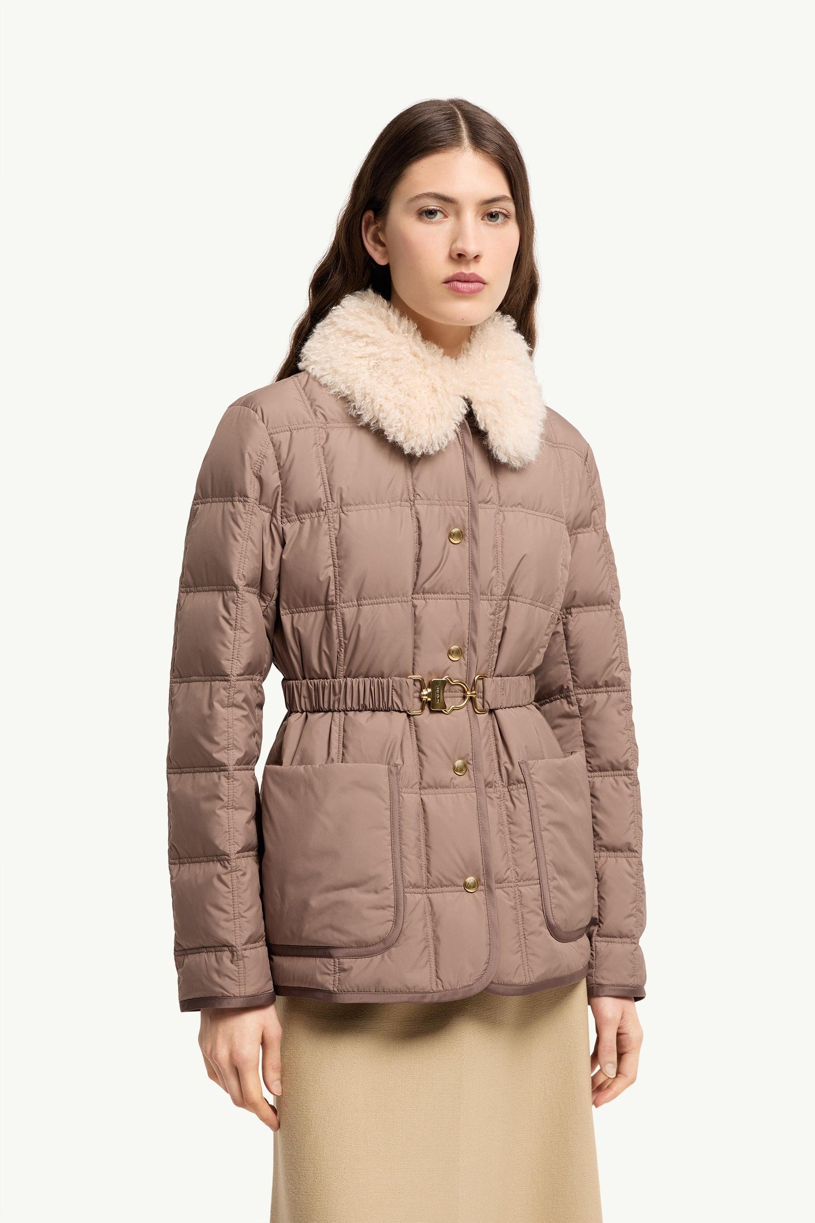 Cygnes Belted Short Down Jacket - 图片 4