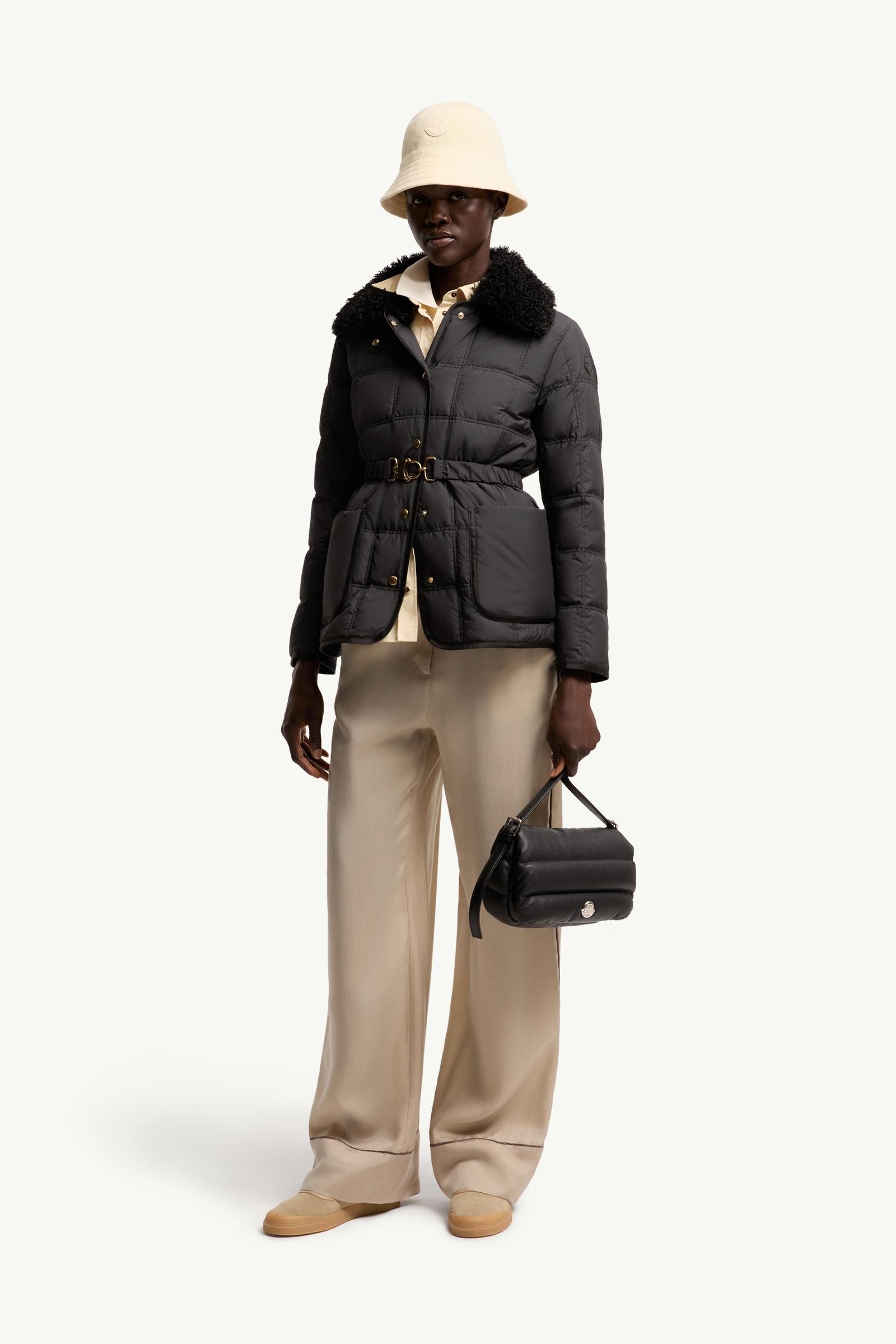 Cygnes Belted Short Down Jacket