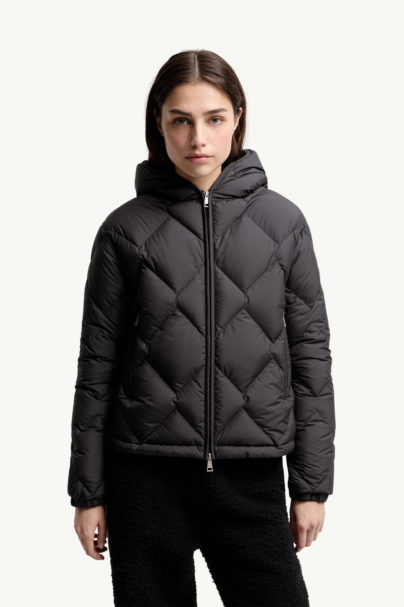 Arvouinne Hooded Triangle-Quilted Short Down Jacket - 图片 4