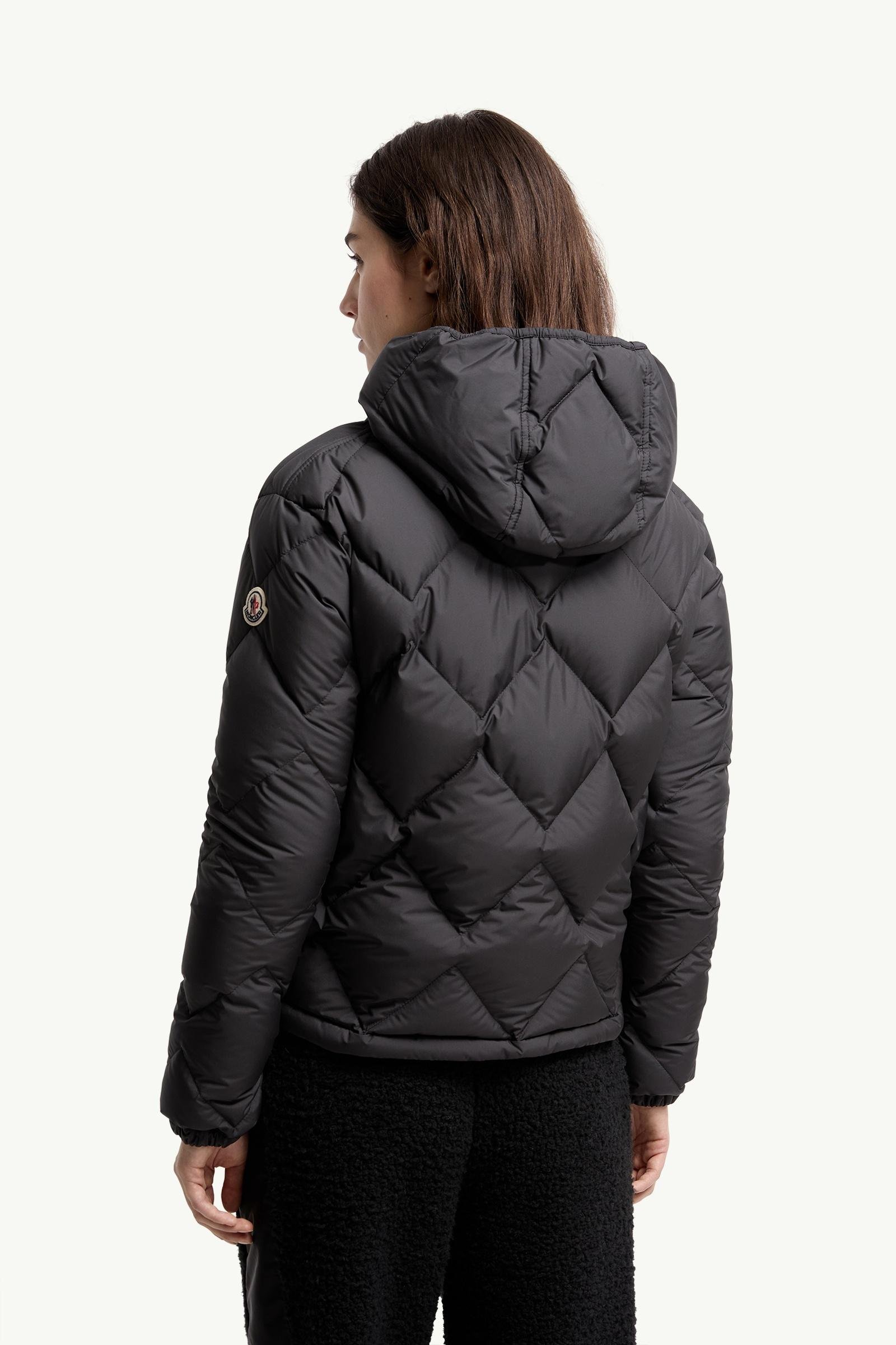Arvouinne Hooded Triangle-Quilted Short Down Jacket - 图片 5