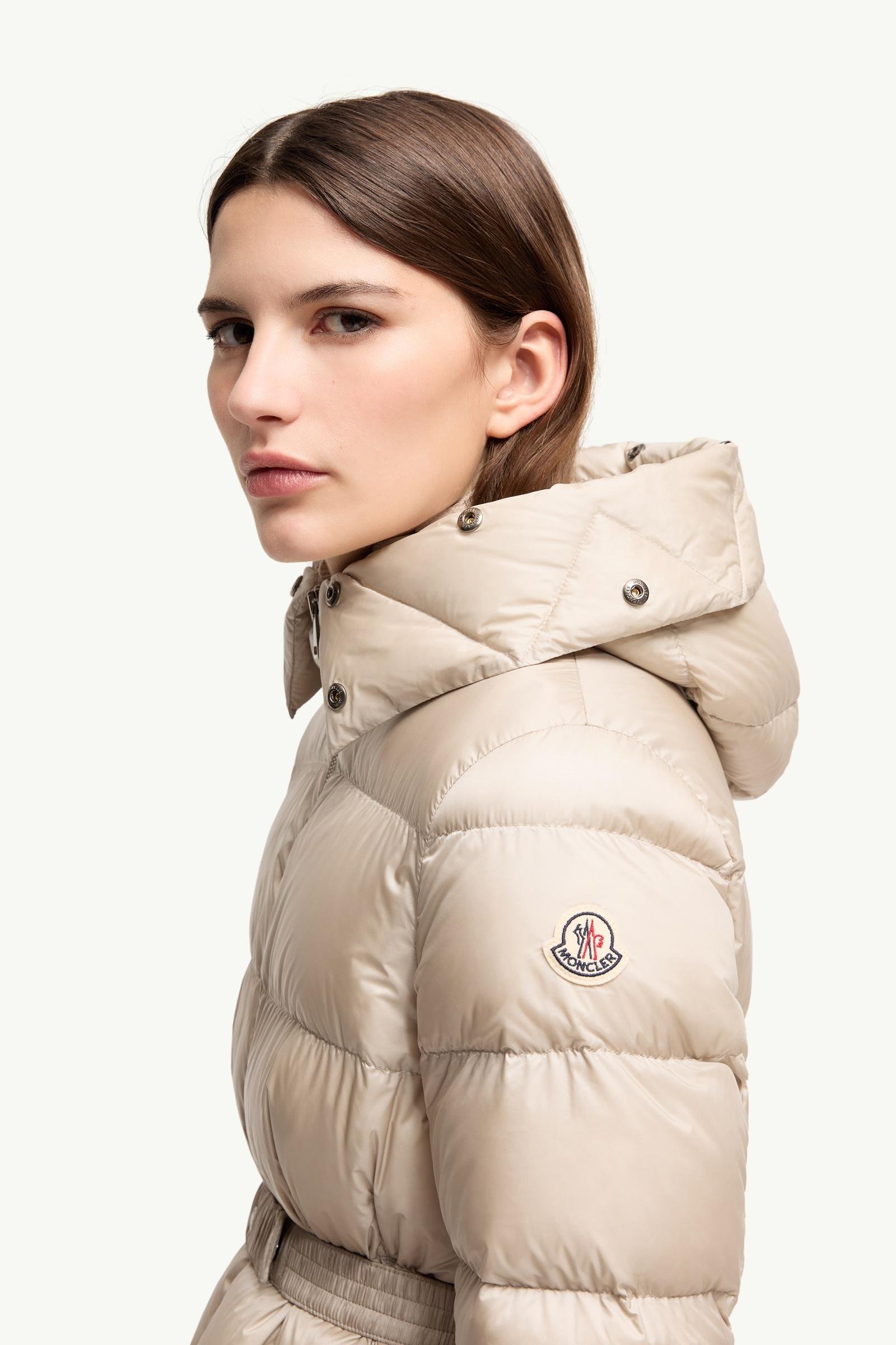 Alternative view of Boed Hooded Shearling-Trimmed Short Down Jacket