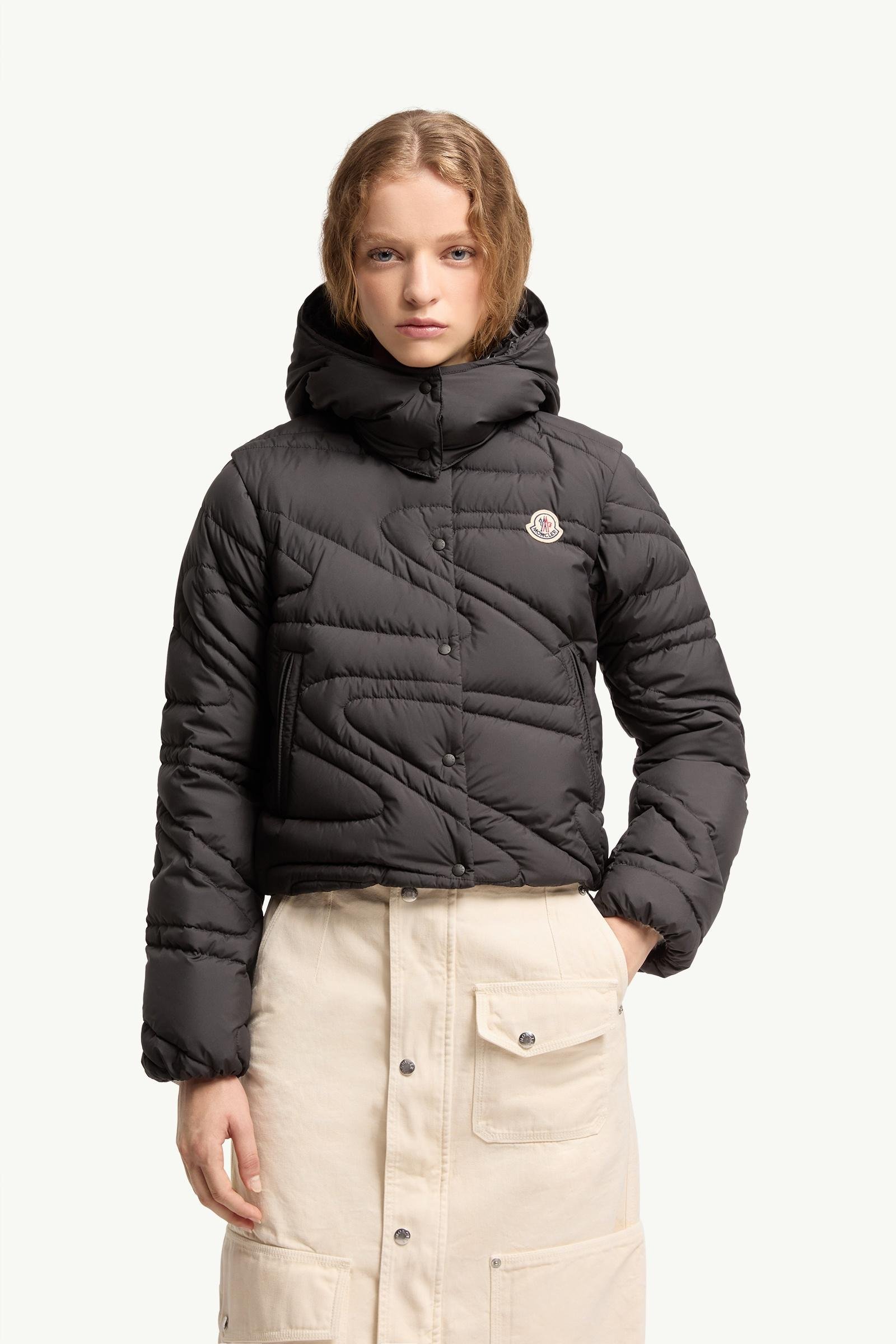 Leona 2-in-1 Hooded Short Down Jacket - 图片 4