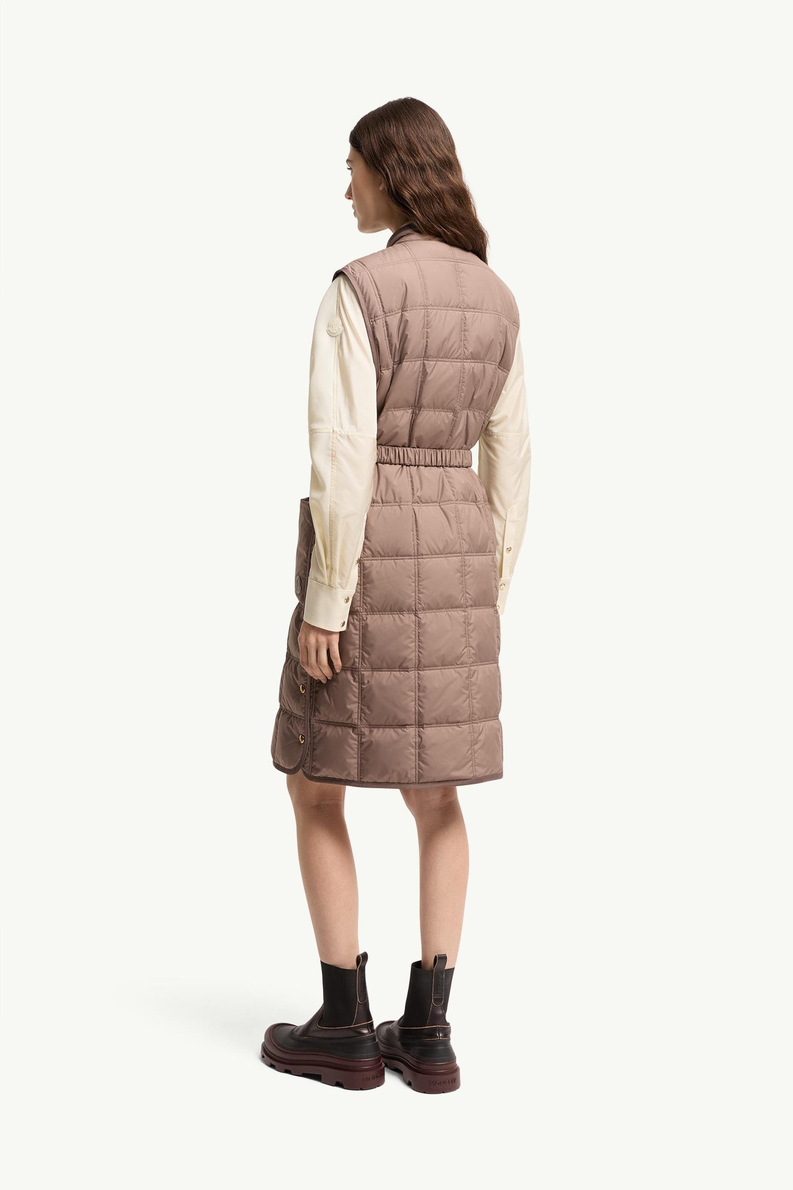 Cygnette Square Quilted Long Down Gilet - 图片 5