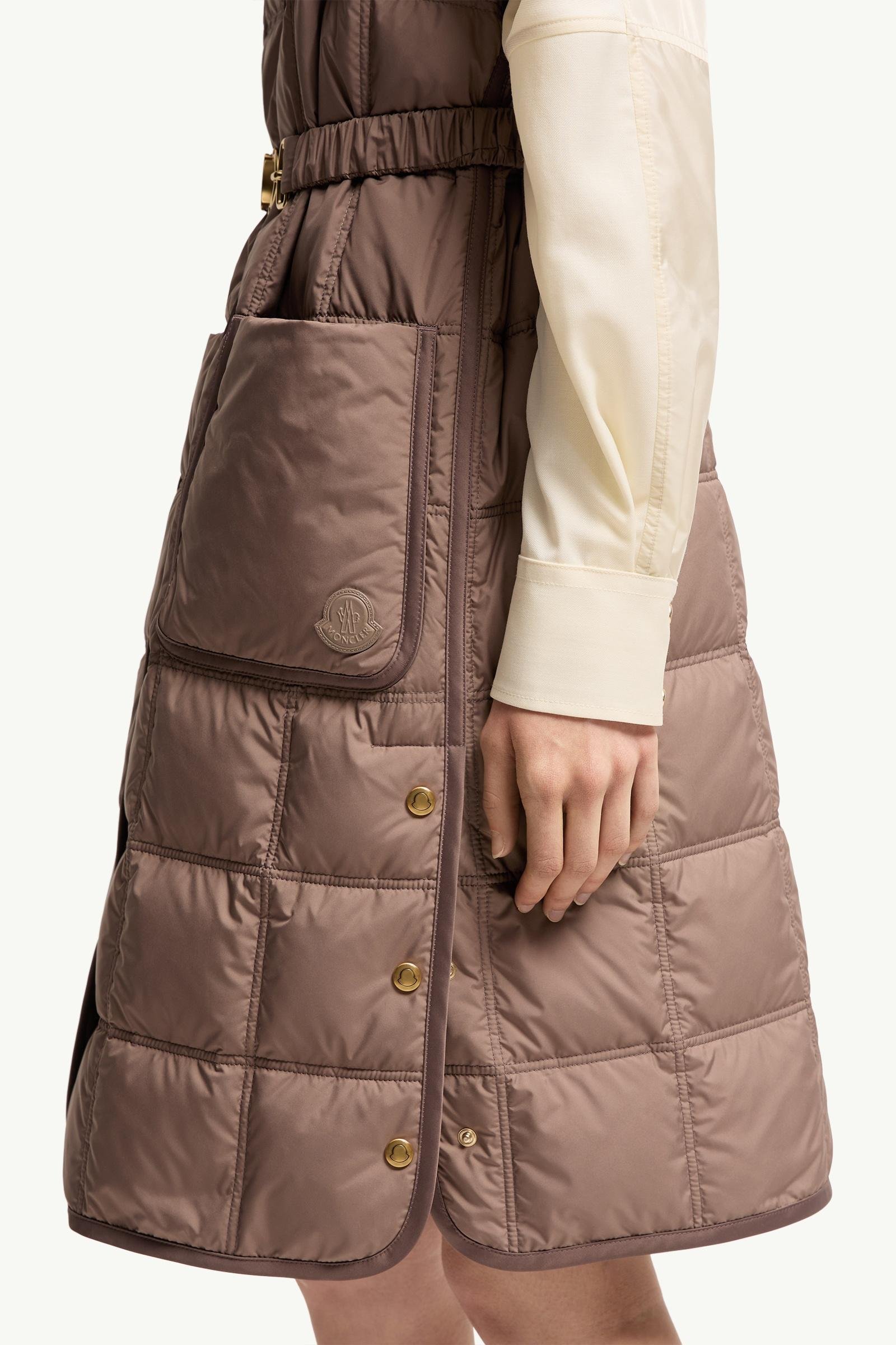 Cygnette Square Quilted Long Down Gilet - 图片 6