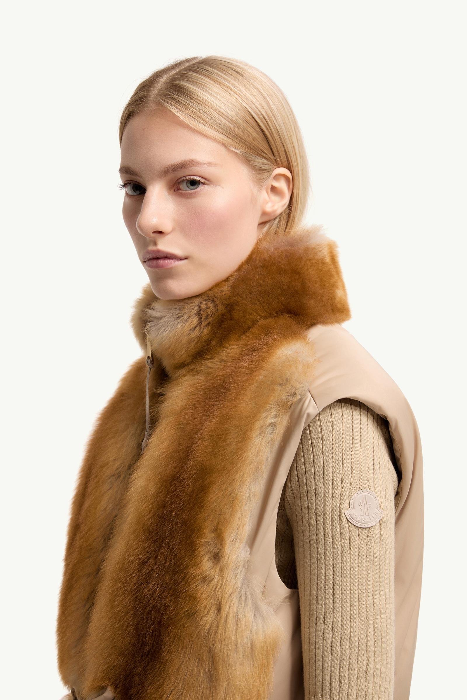 Blaireau 2-in-1 Shearling Down Jacket - 图片 2