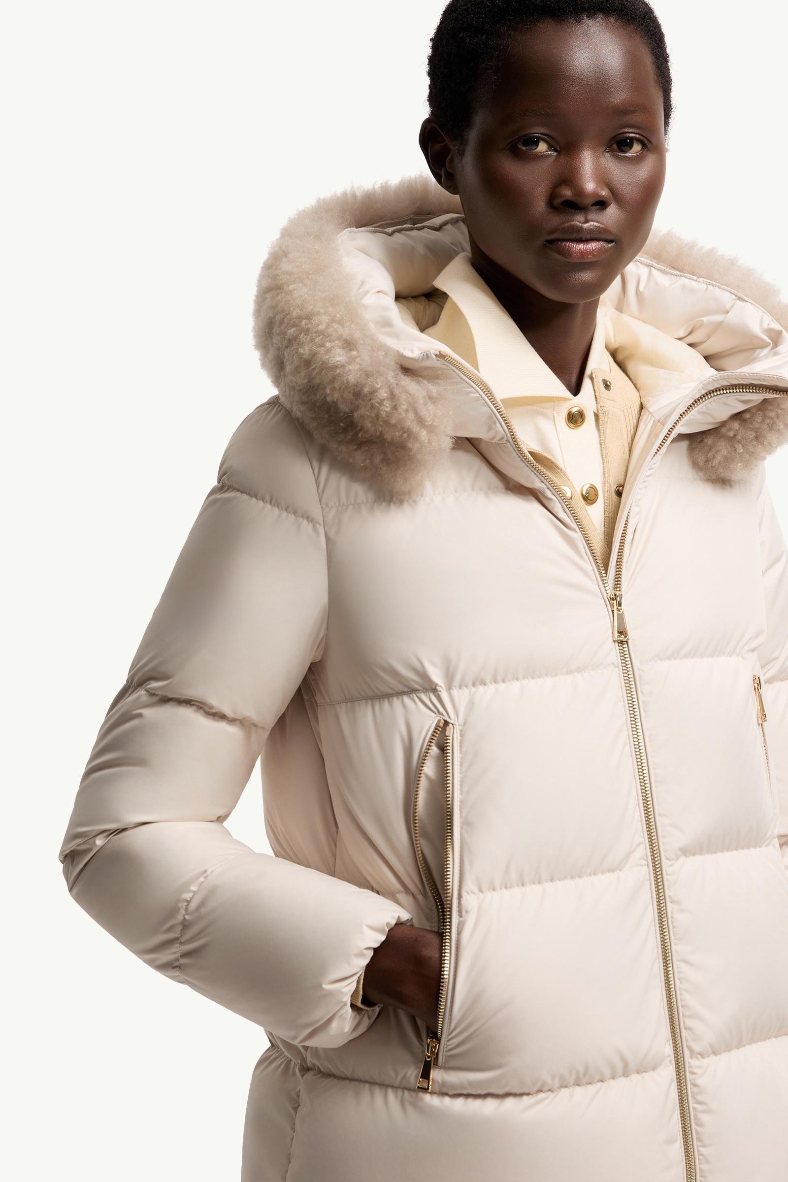 Laichefur Shearling-Trimmed Short Down Jacket - 图片 6