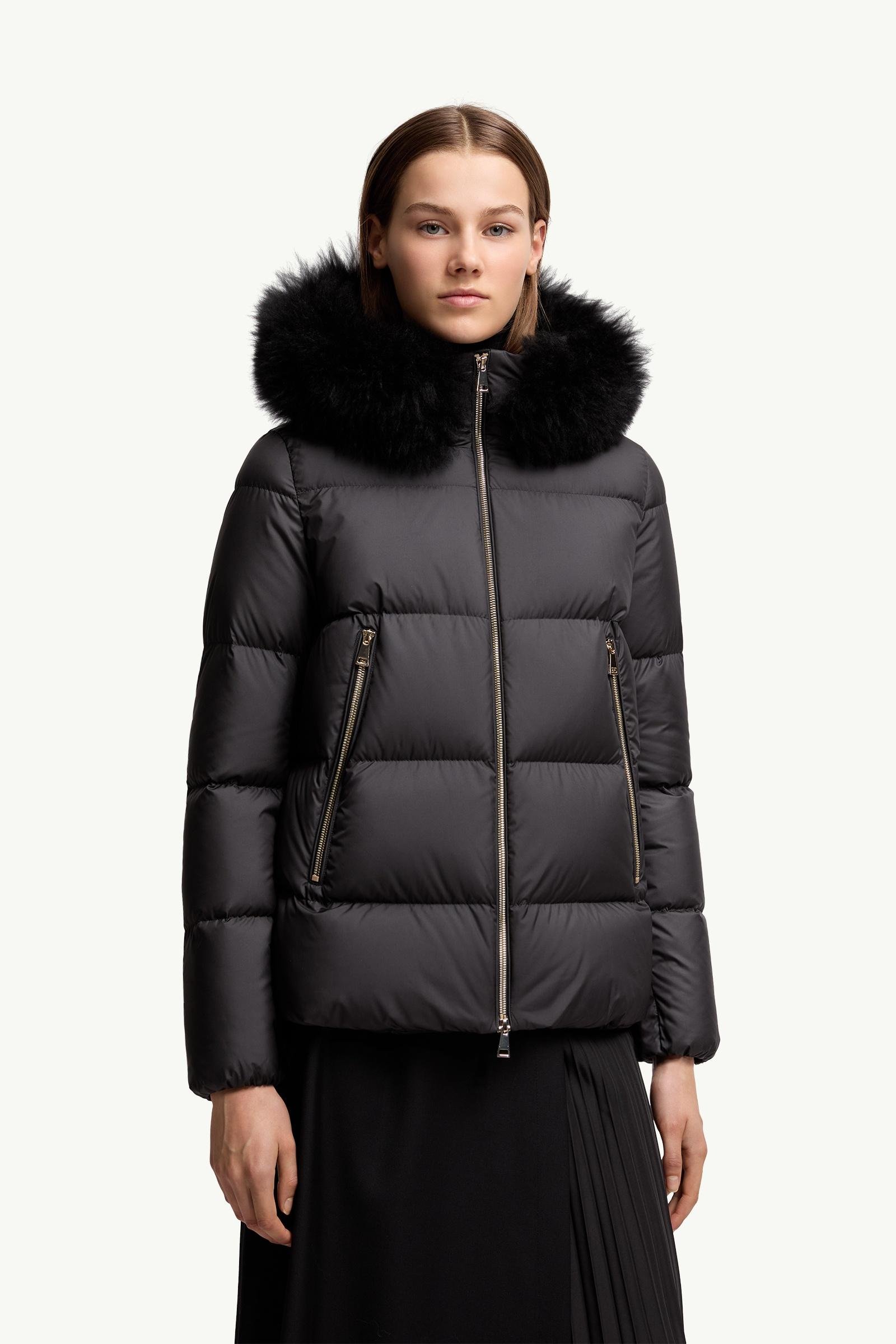 Laichefur Shearling-Trimmed Short Down Jacket - 图片 4