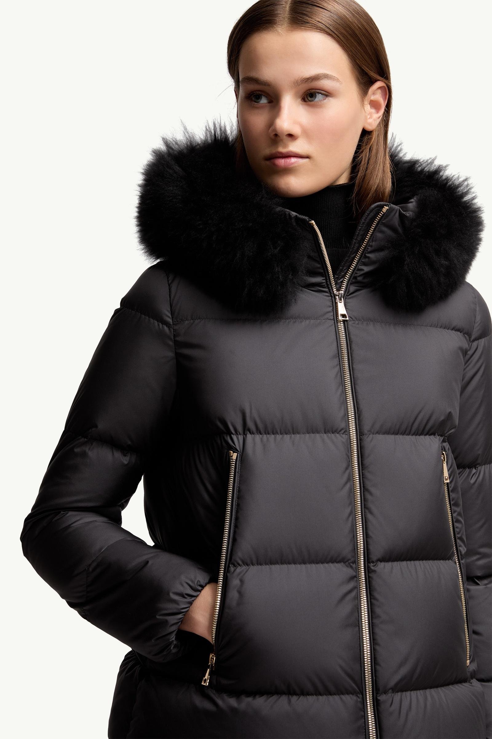 Laichefur Shearling-Trimmed Short Down Jacket - 图片 7