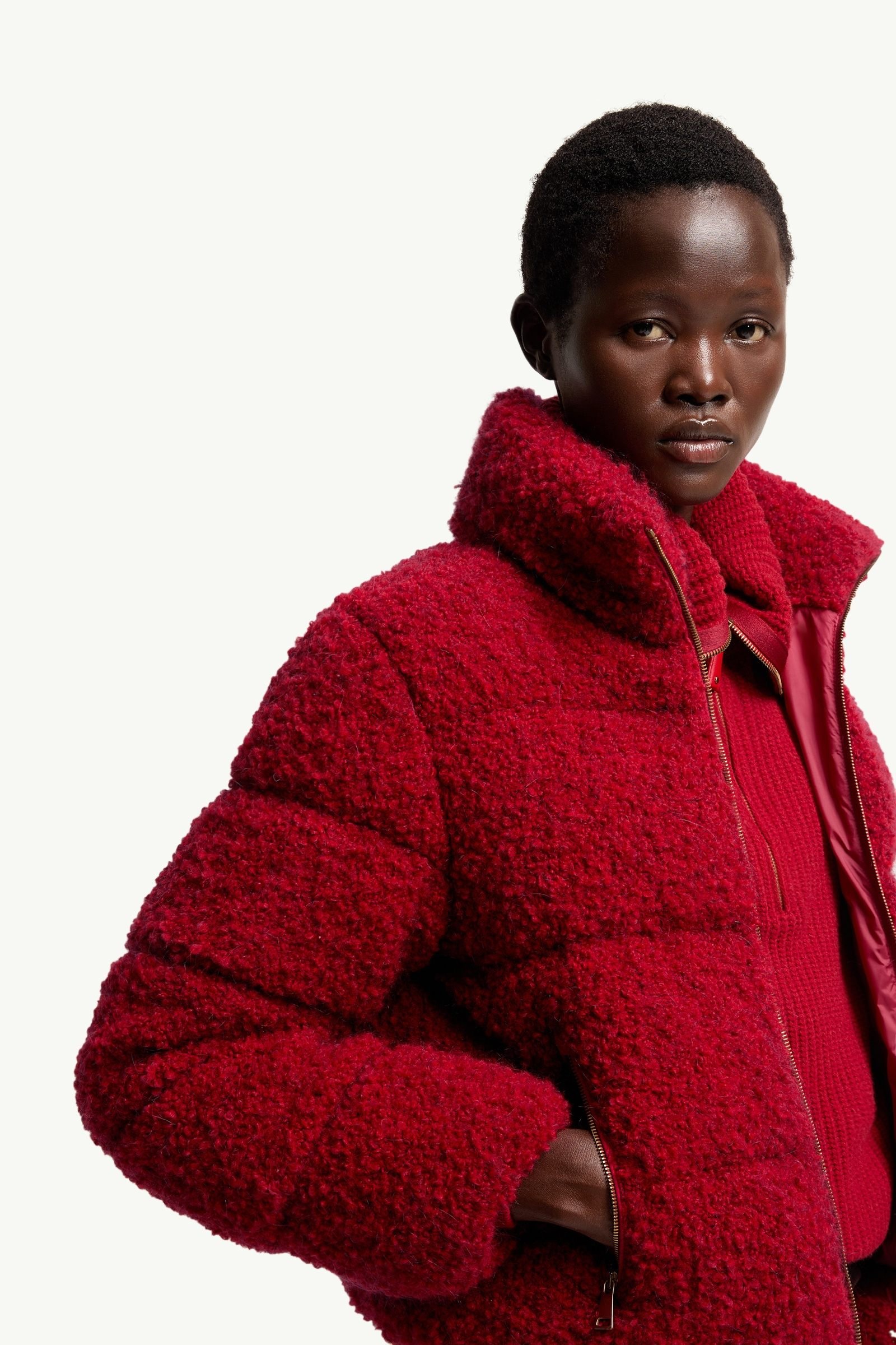 Trascendance Tweed Short Down Jacket - 图片 6