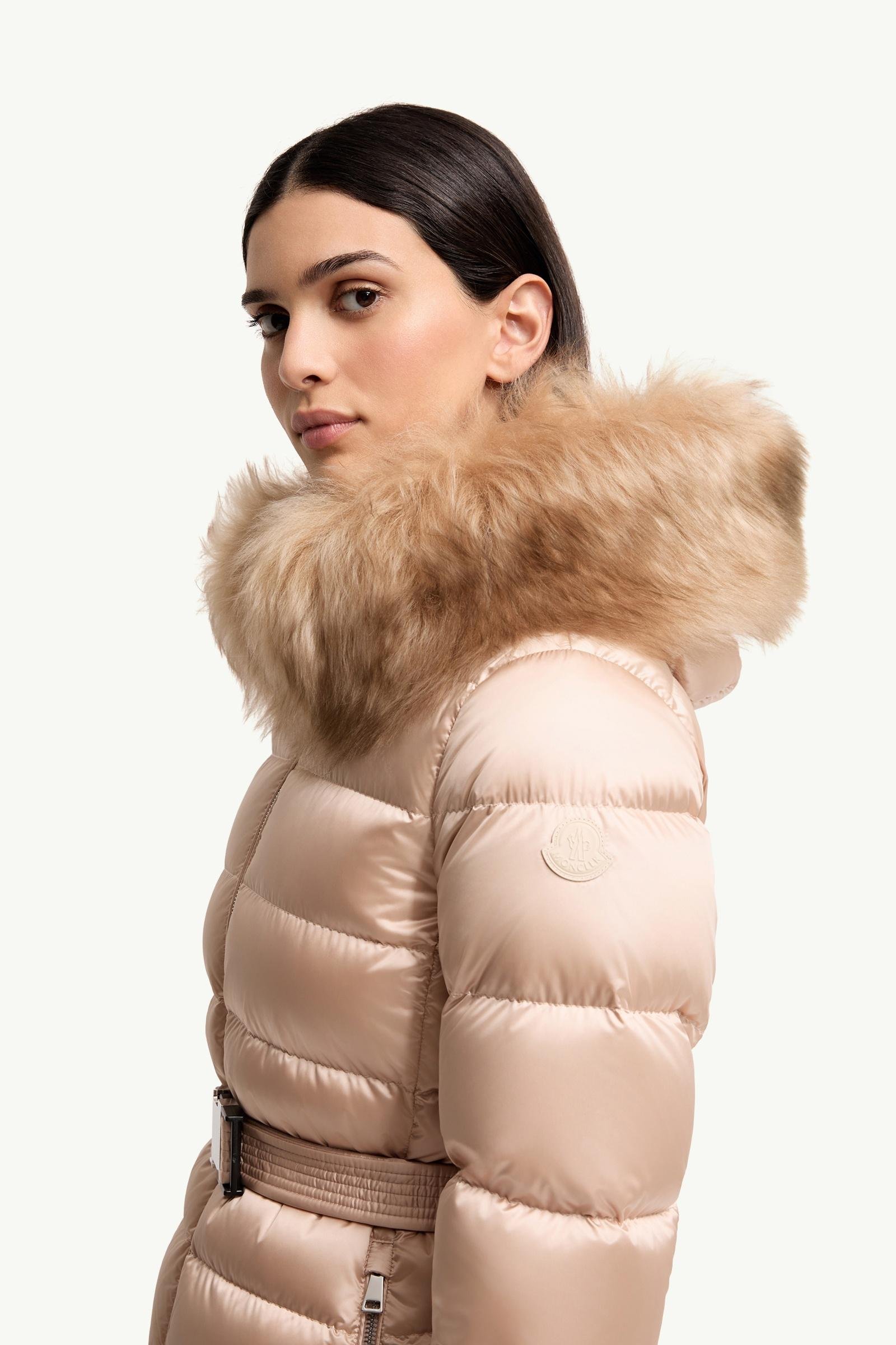 Alternative view of Cupidones Hooded Shearling-Trimmed Short Down Jacket