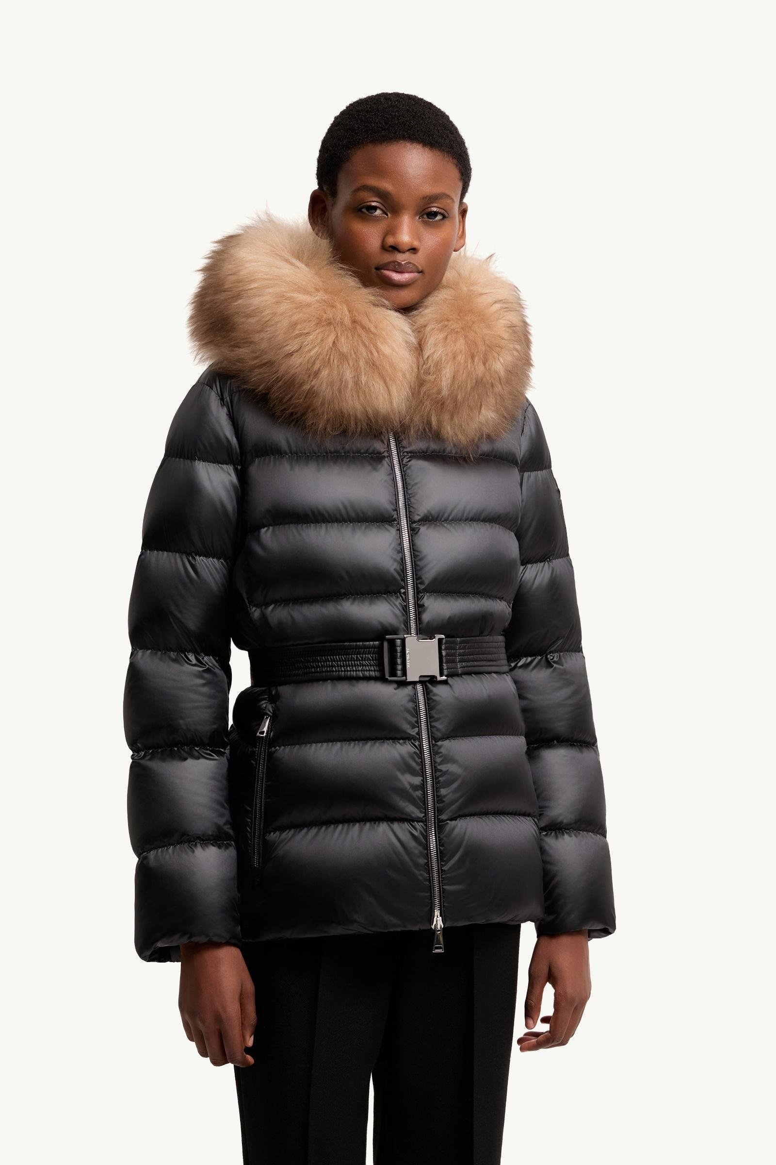 Cupidones Hooded Shearling-Trimmed Short Down Jacket - 图片 4