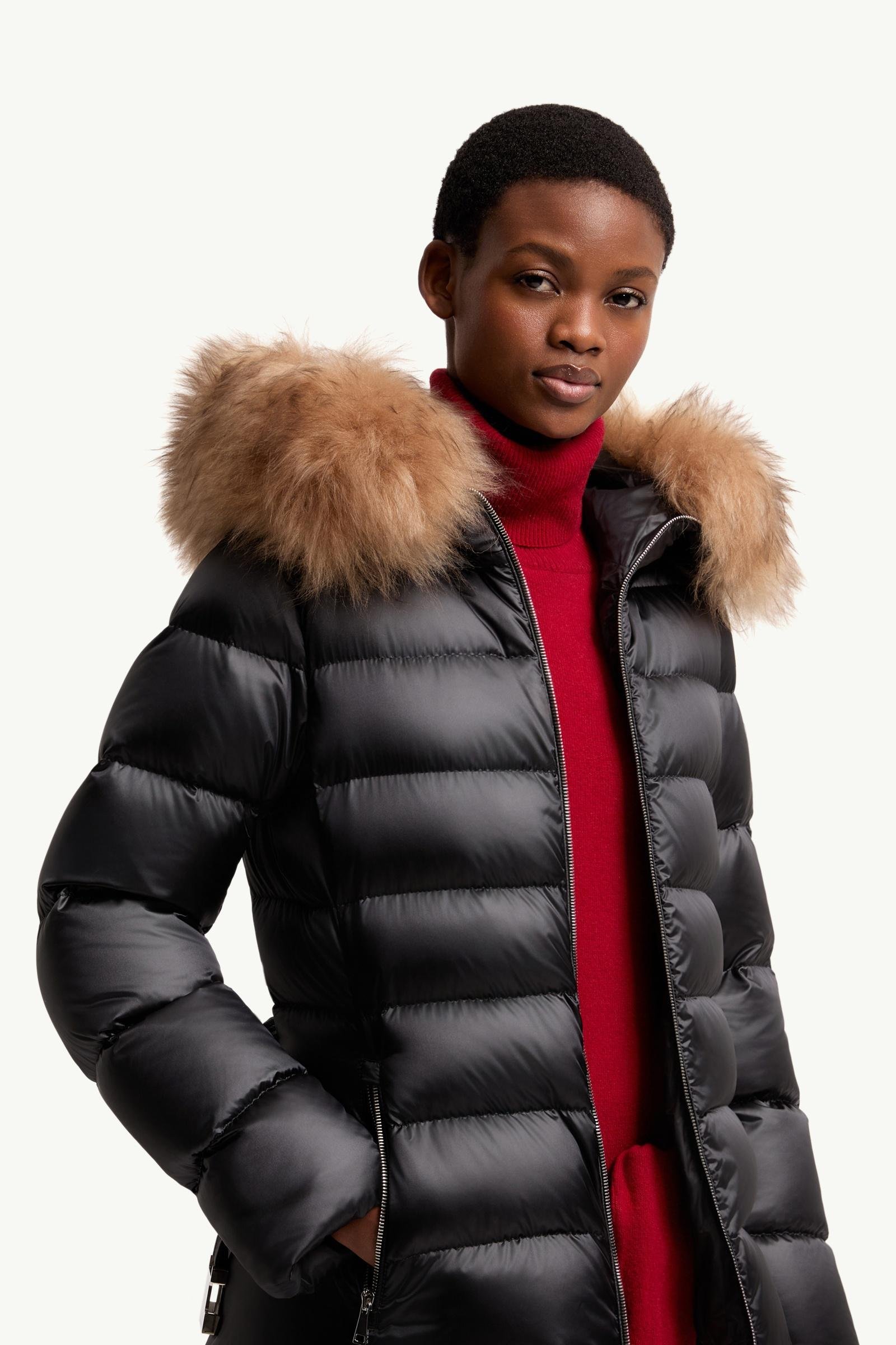 Cupidones Hooded Shearling-Trimmed Short Down Jacket - 图片 8