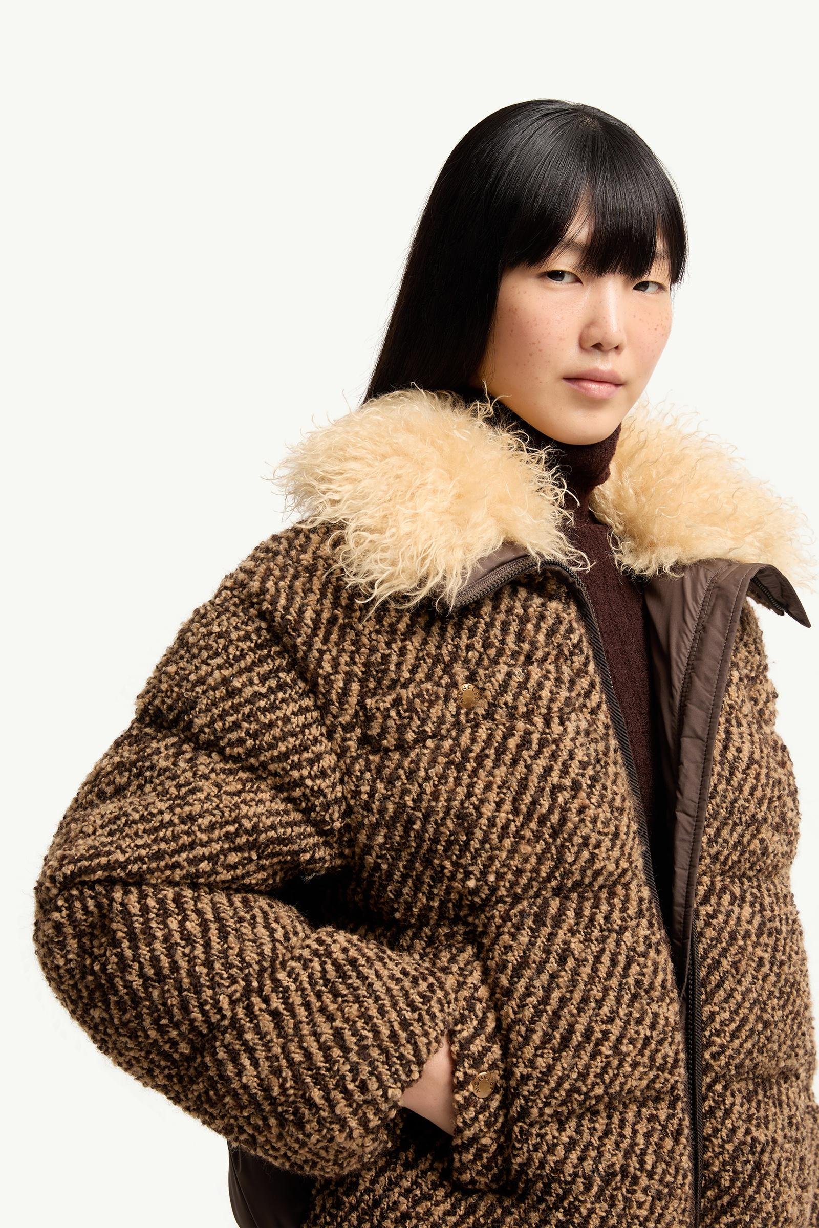 Dynamique Bouclé Short Down Jacket - 图片 6