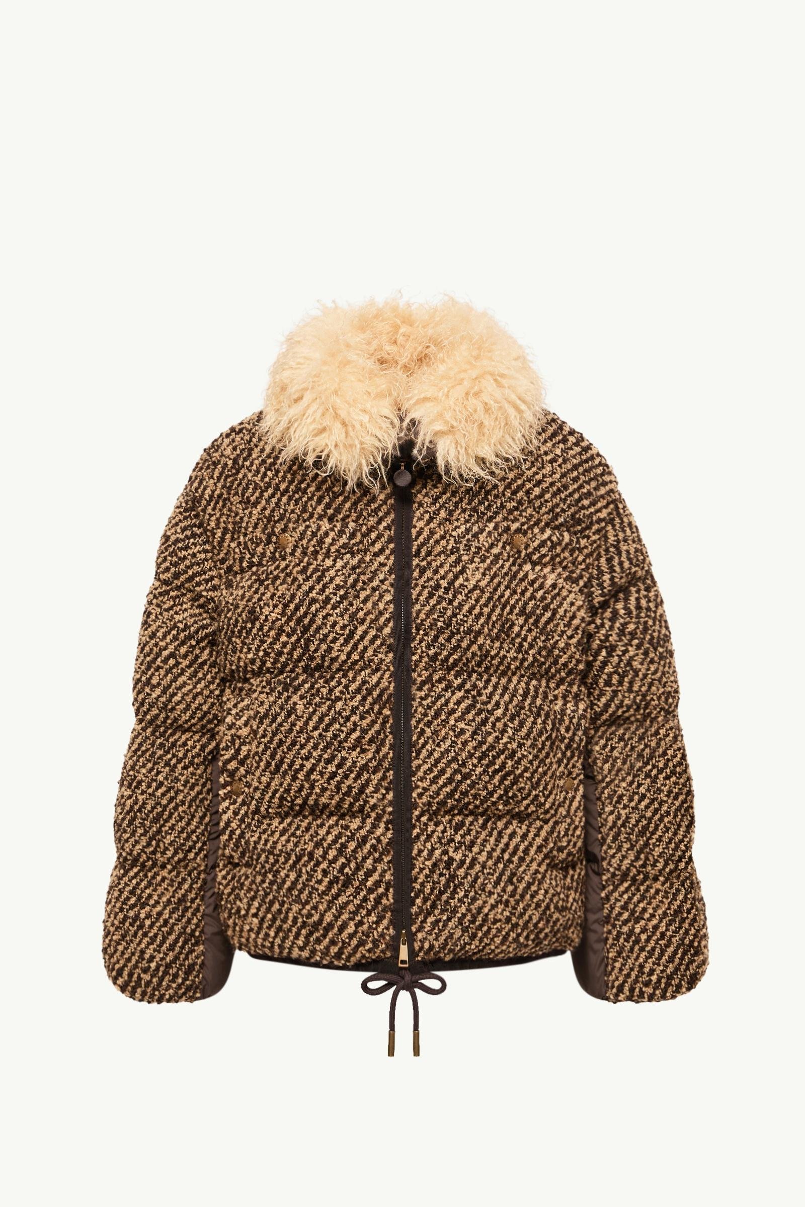 Dynamique Bouclé Short Down Jacket - 图片 3