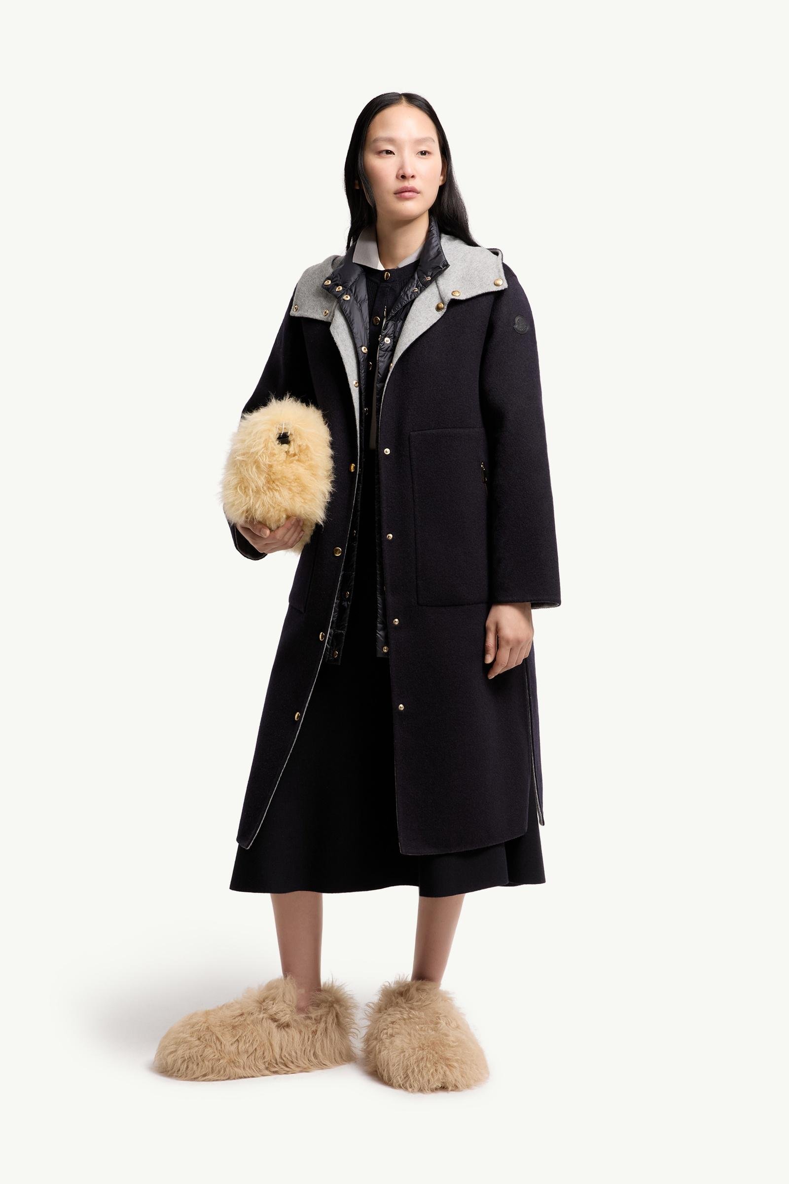 Anthrene 3-in-1 Wool & Cashmere Blend Hooded Down Jacket