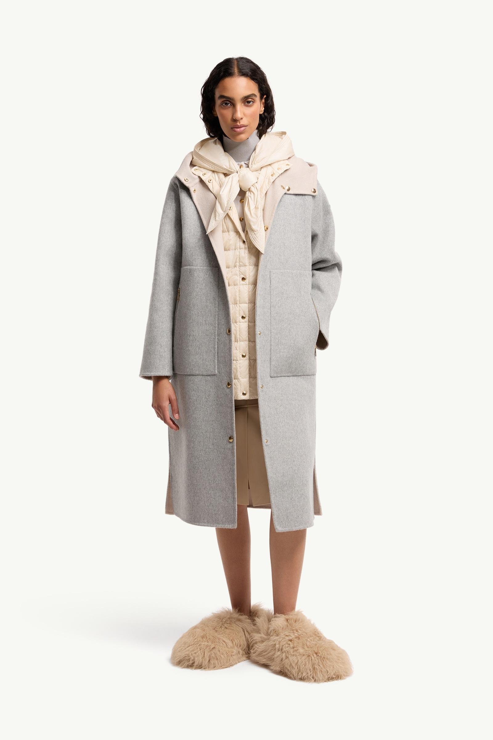 Anthrene 3-in-1 Wool & Cashmere Blend Hooded Down Jacket