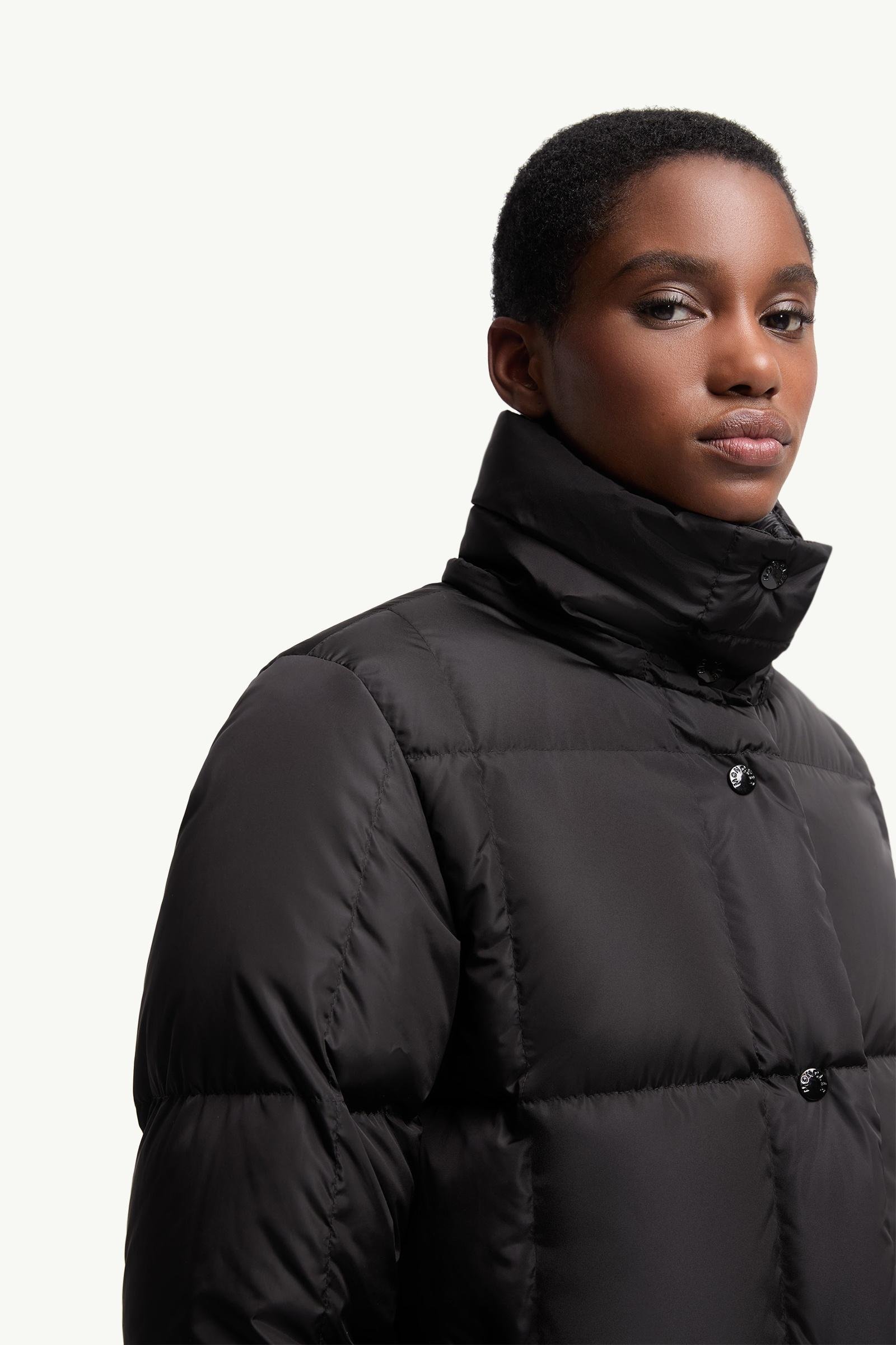 Litte Square-Quilted Hooded Long Down Jacket - 图片 6