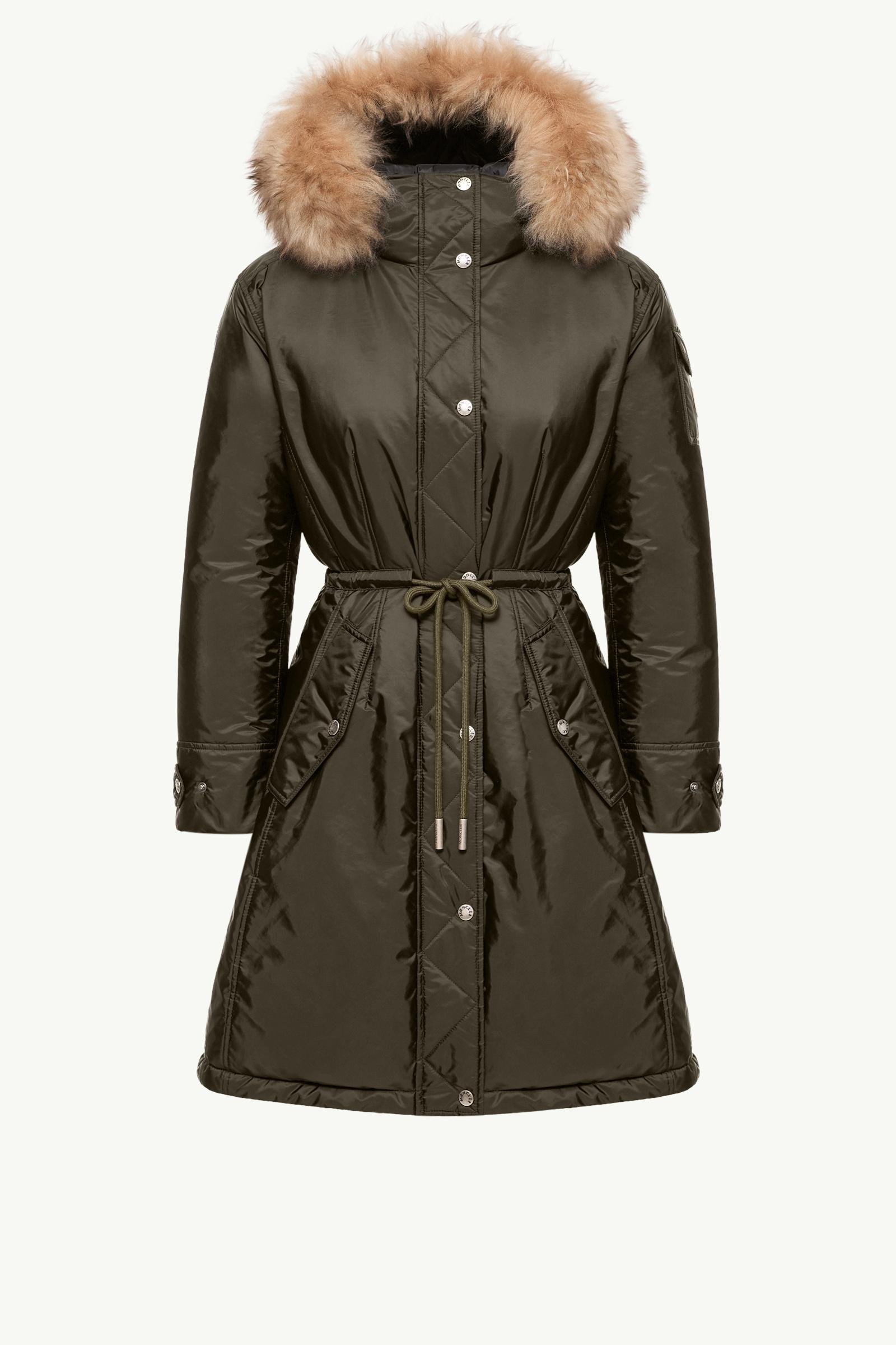 Moustique Hooded Shearling Trimmed Long Down Parka - 图片 3