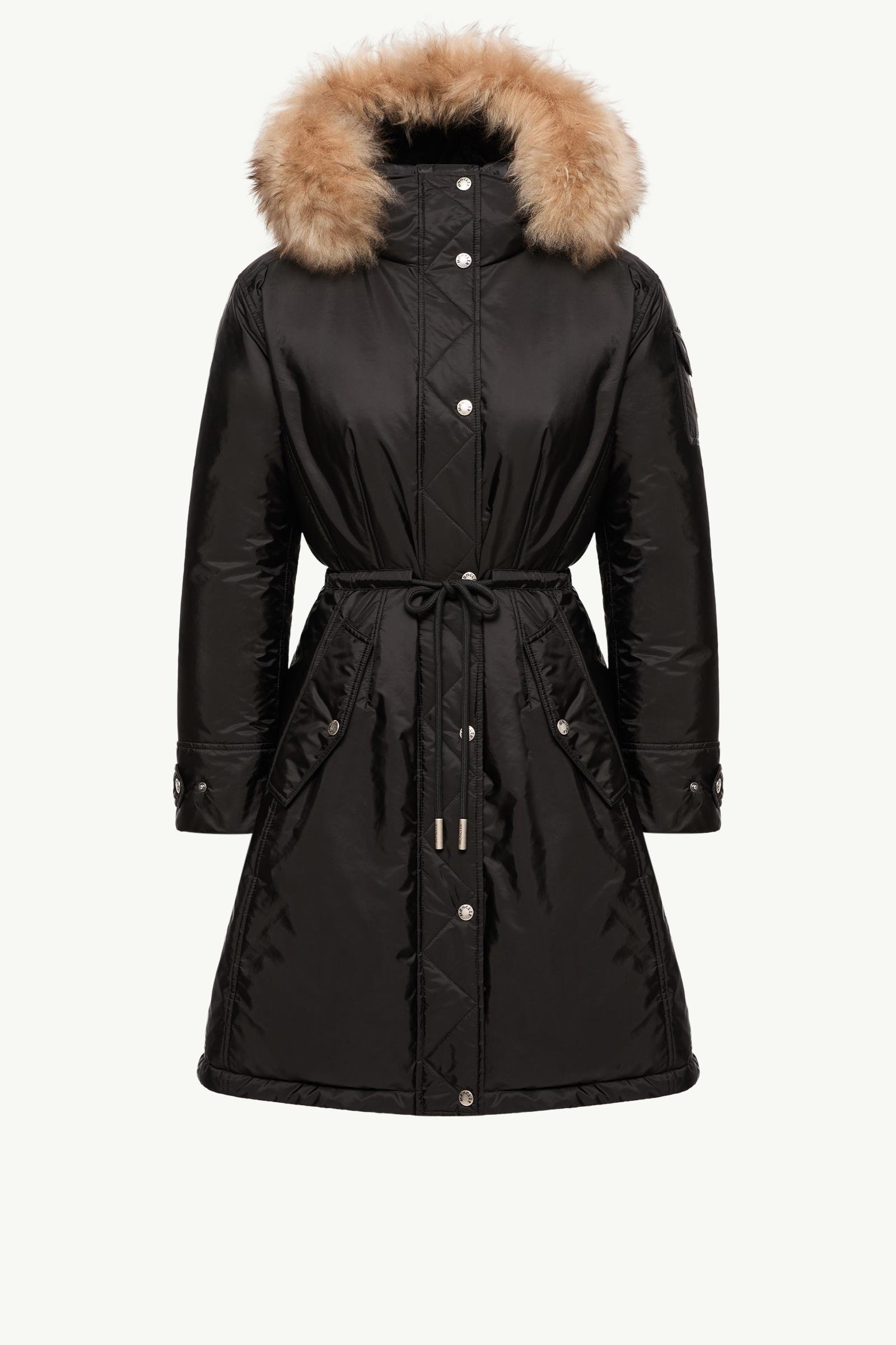 Moustique Hooded Shearling Trimmed Long Down Parka - 图片 3